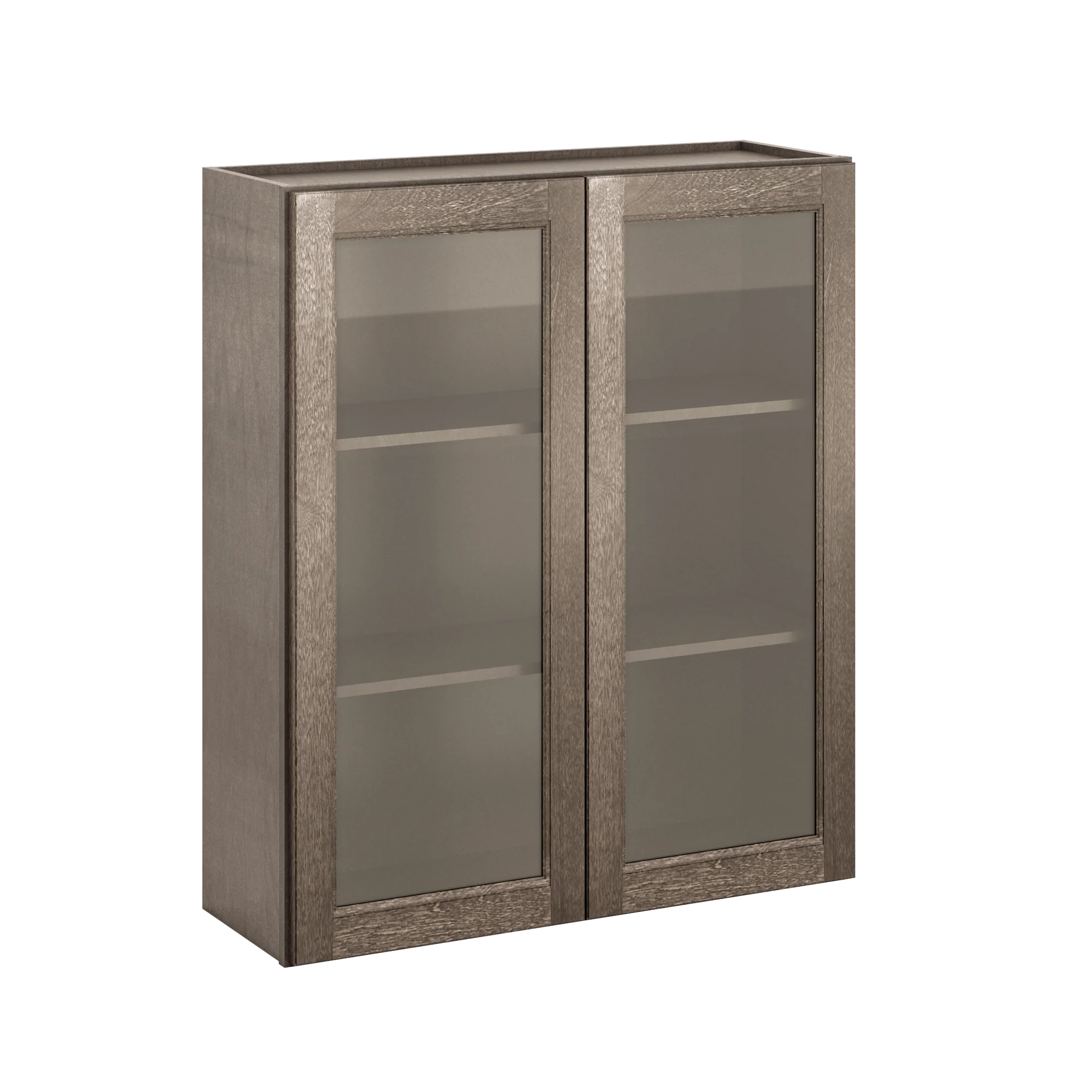 Frosted Glass Door Wall Kitchen Cabinet WMD3642 Milan Slate 36 in. width 42 in. height 12 in. depth - Image 2
