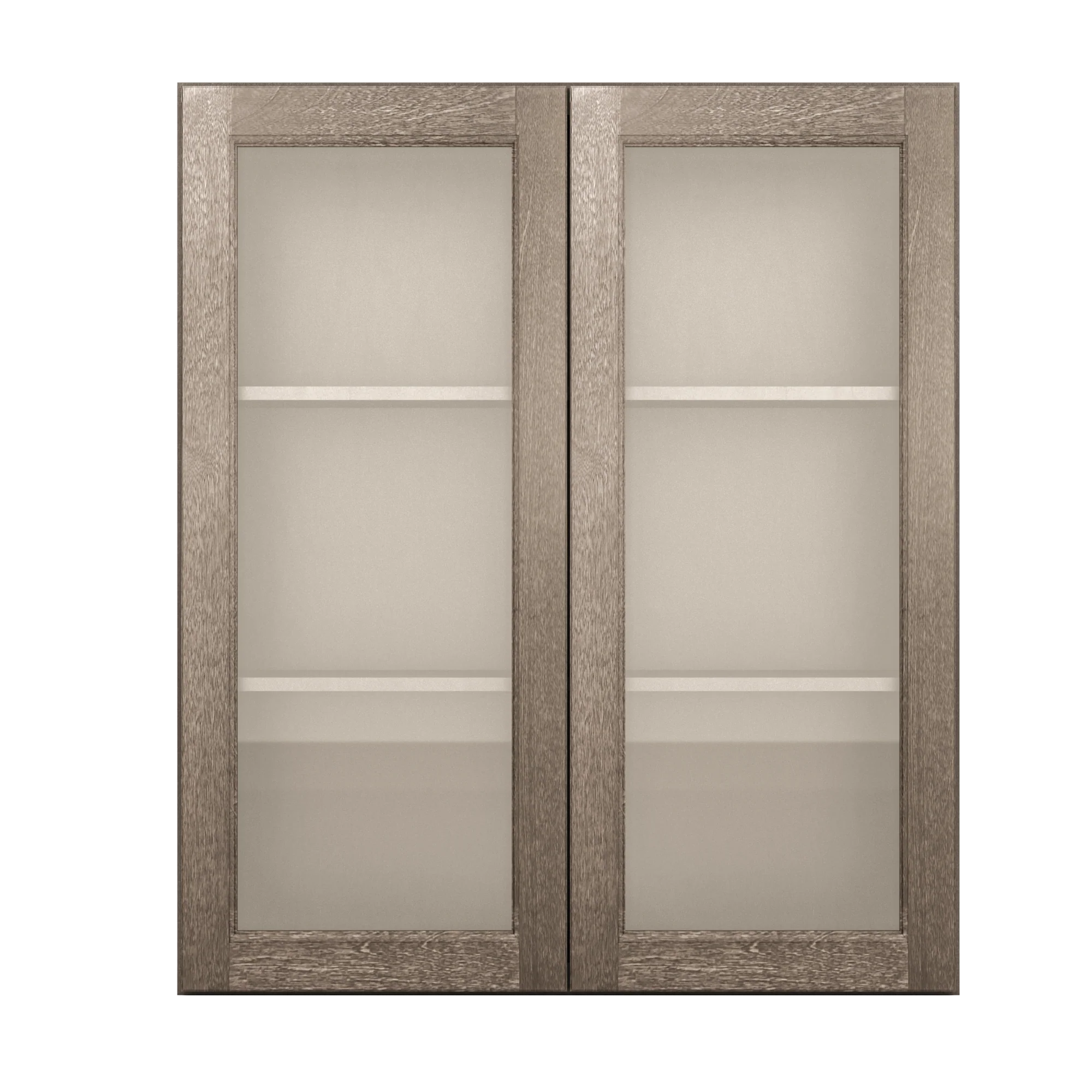 Frosted Glass Door Wall Kitchen Cabinet WMD3642 Milan Slate 36 in. width 42 in. height 12 in. depth - Image 3