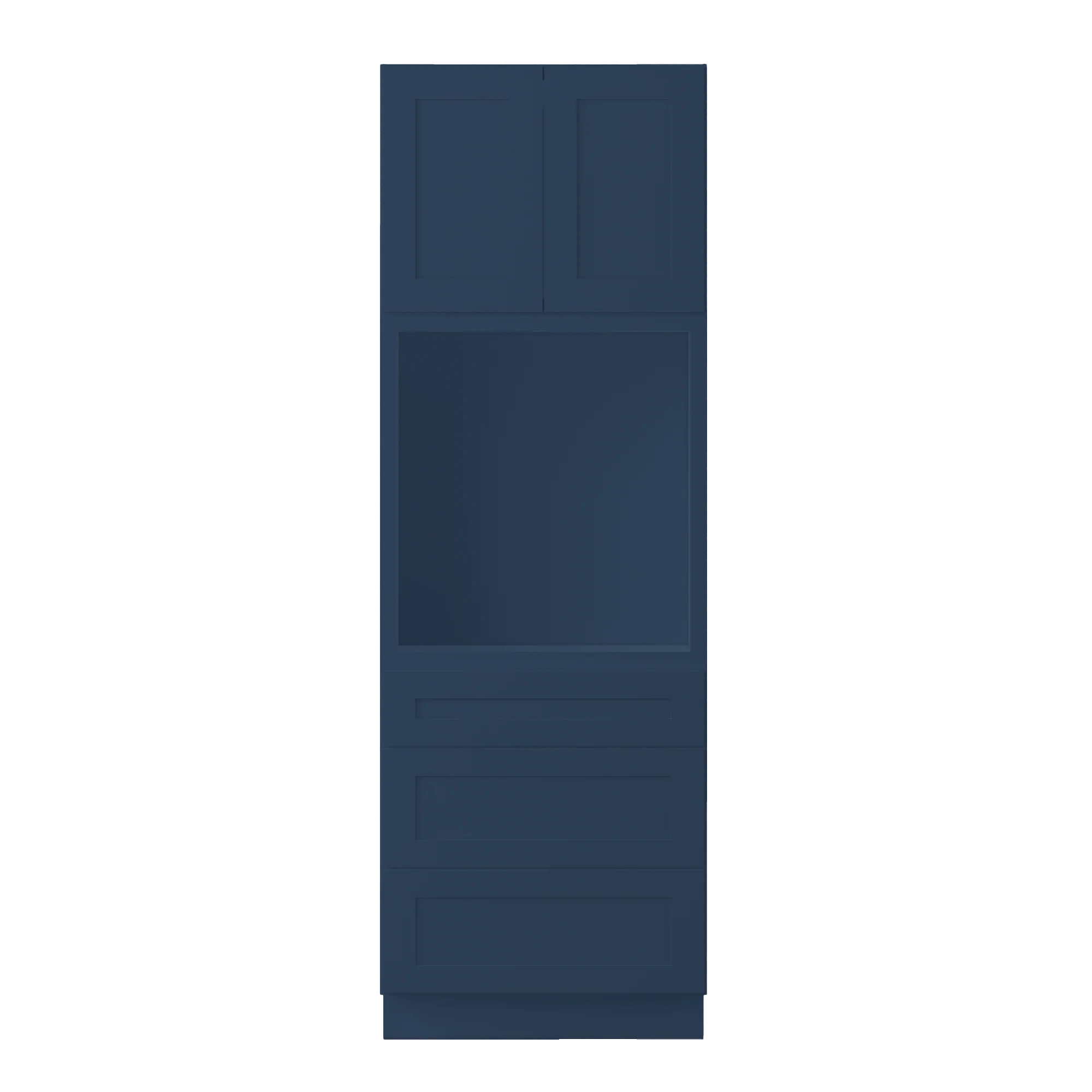 Oven Kitchen Cabinet OC3090 Danbury Blue LessCare 30 in. width 90 in. height 24 in. depth - Image 3