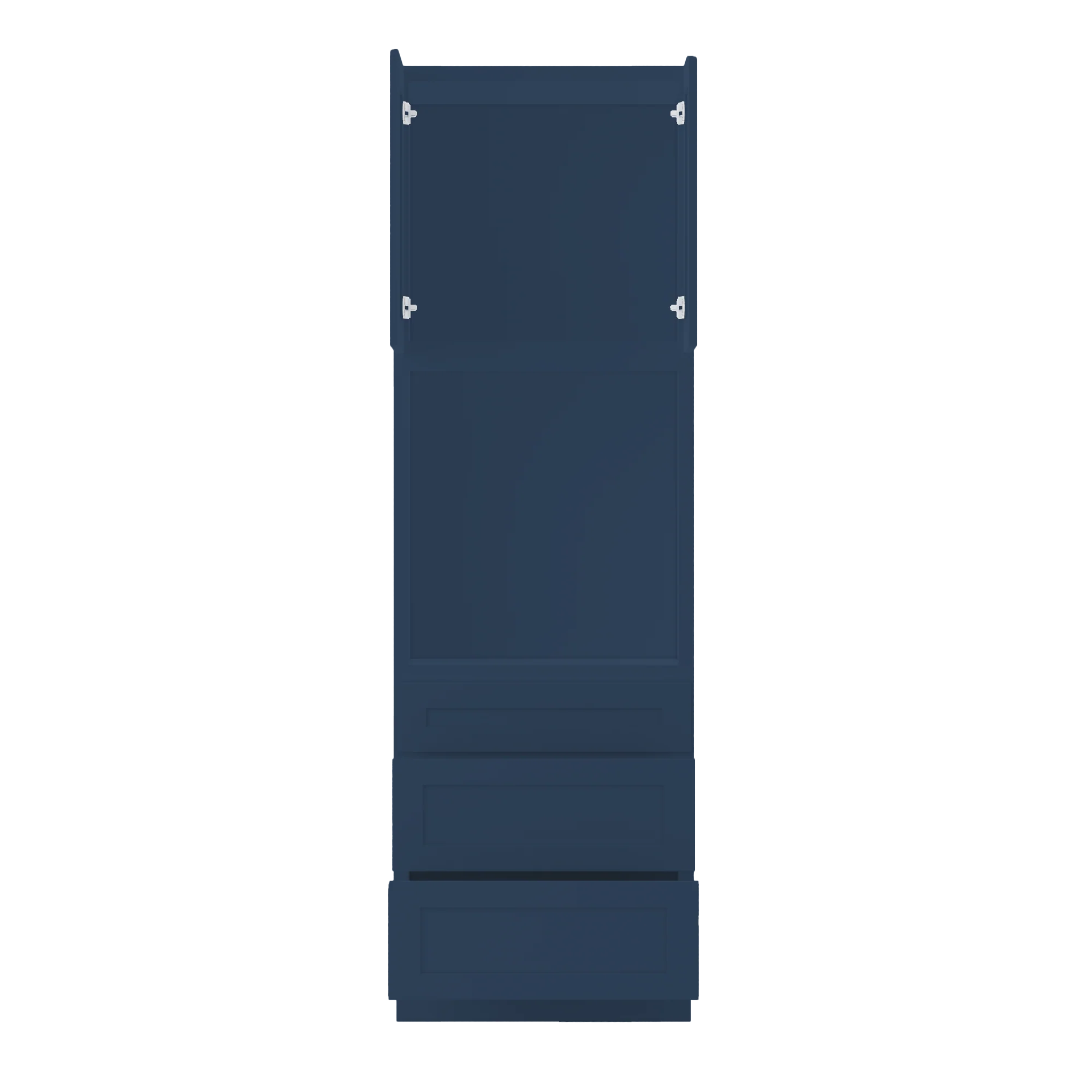 Oven Kitchen Cabinet OC3096 Danbury Blue LessCare 30 in. width 96 in. height 24 in. depth - Image 5