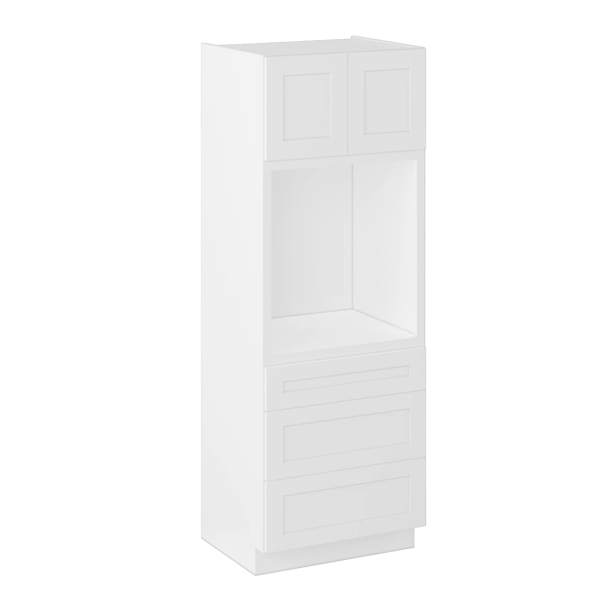 Oven Kitchen Cabinet OC3084 Alpina White LessCare 30 in. width 84 in. height 24 in. depth - Image 2