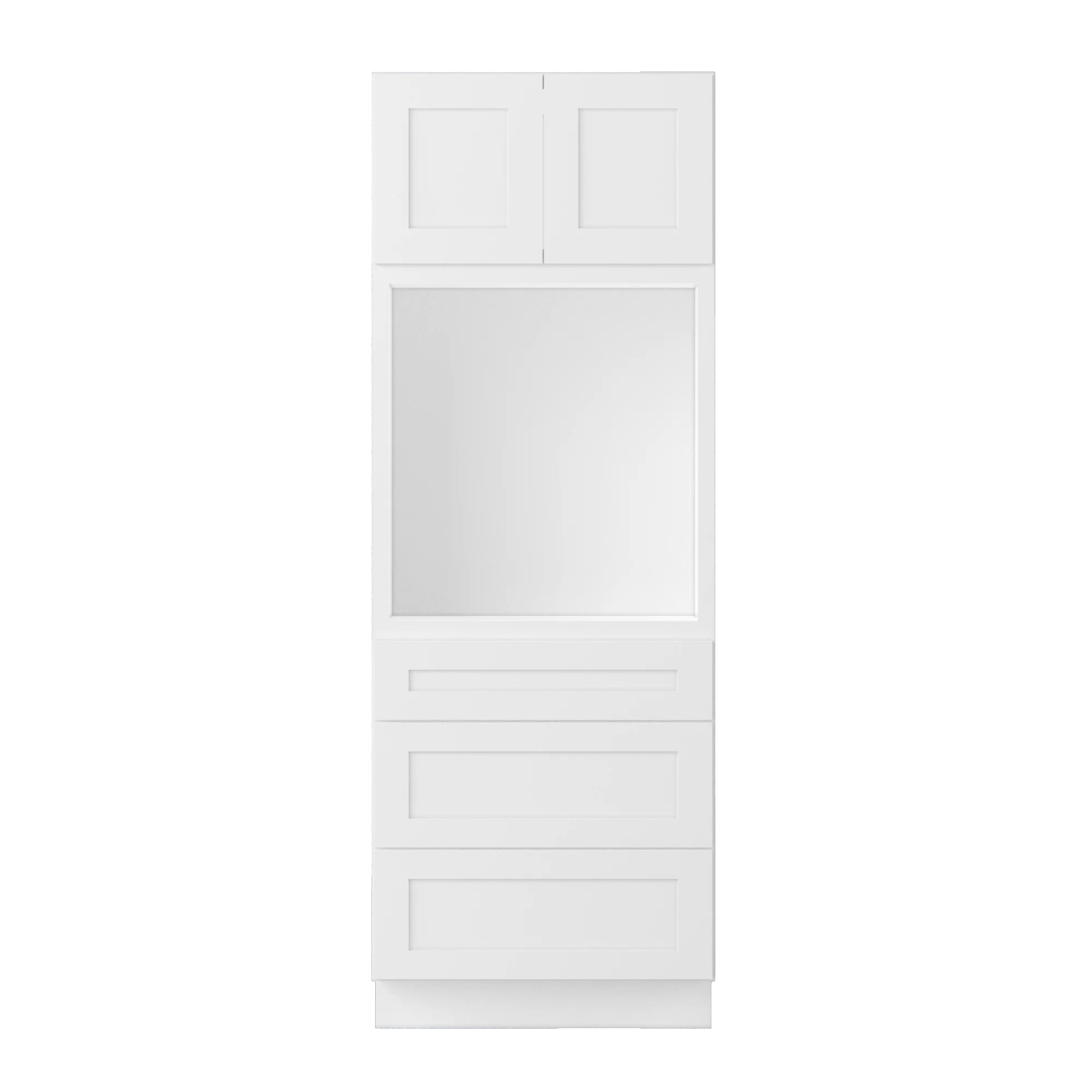 Oven Kitchen Cabinet OC3084 Alpina White LessCare 30 in. width 84 in. height 24 in. depth - Image 3