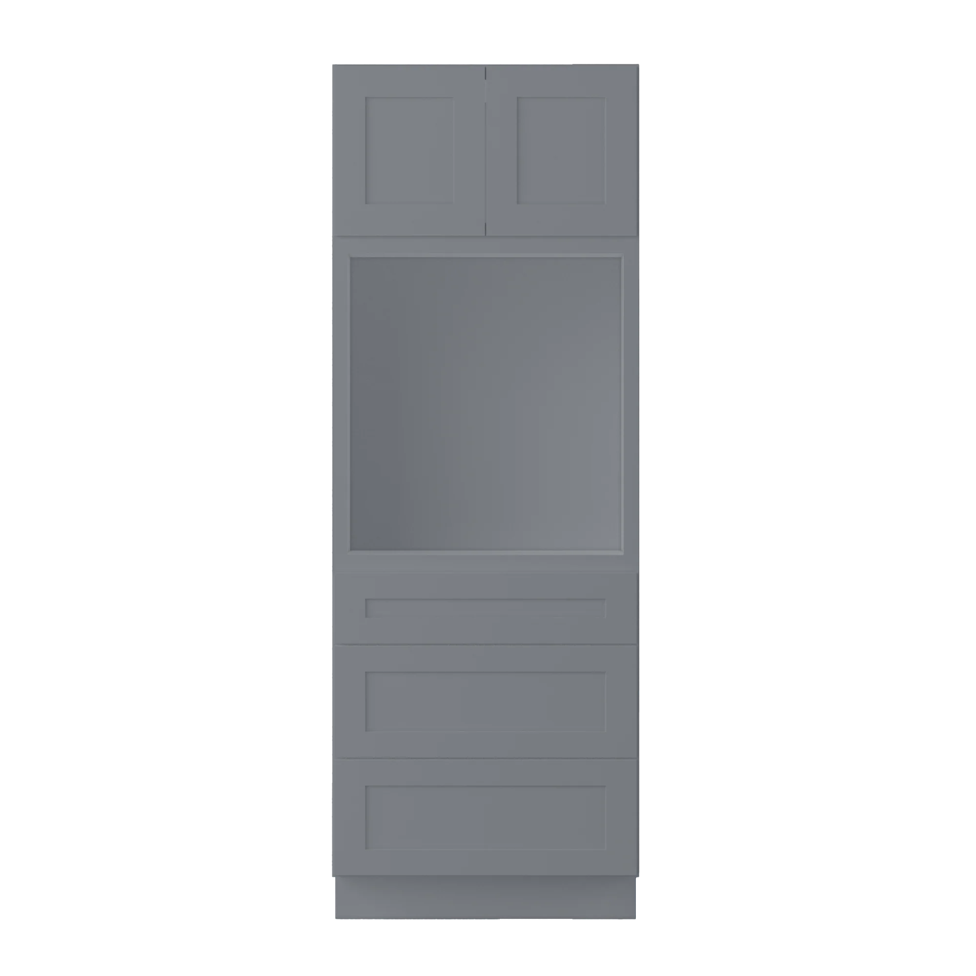 30"W x 84"H x 24"D Oven Kitchen Cabinet - Colonial Gray - Image 3