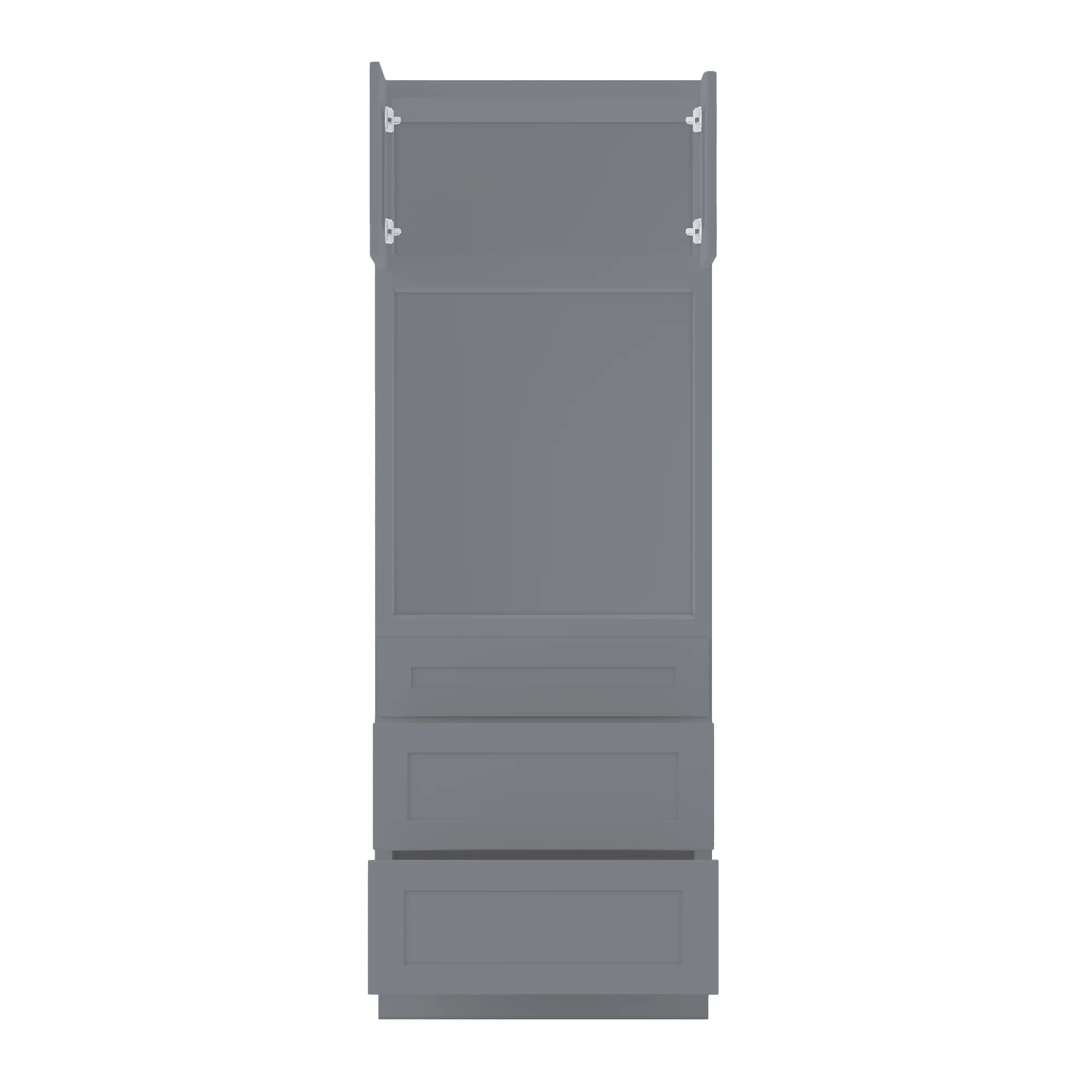 30"W x 84"H x 24"D Oven Kitchen Cabinet - Colonial Gray - Image 5