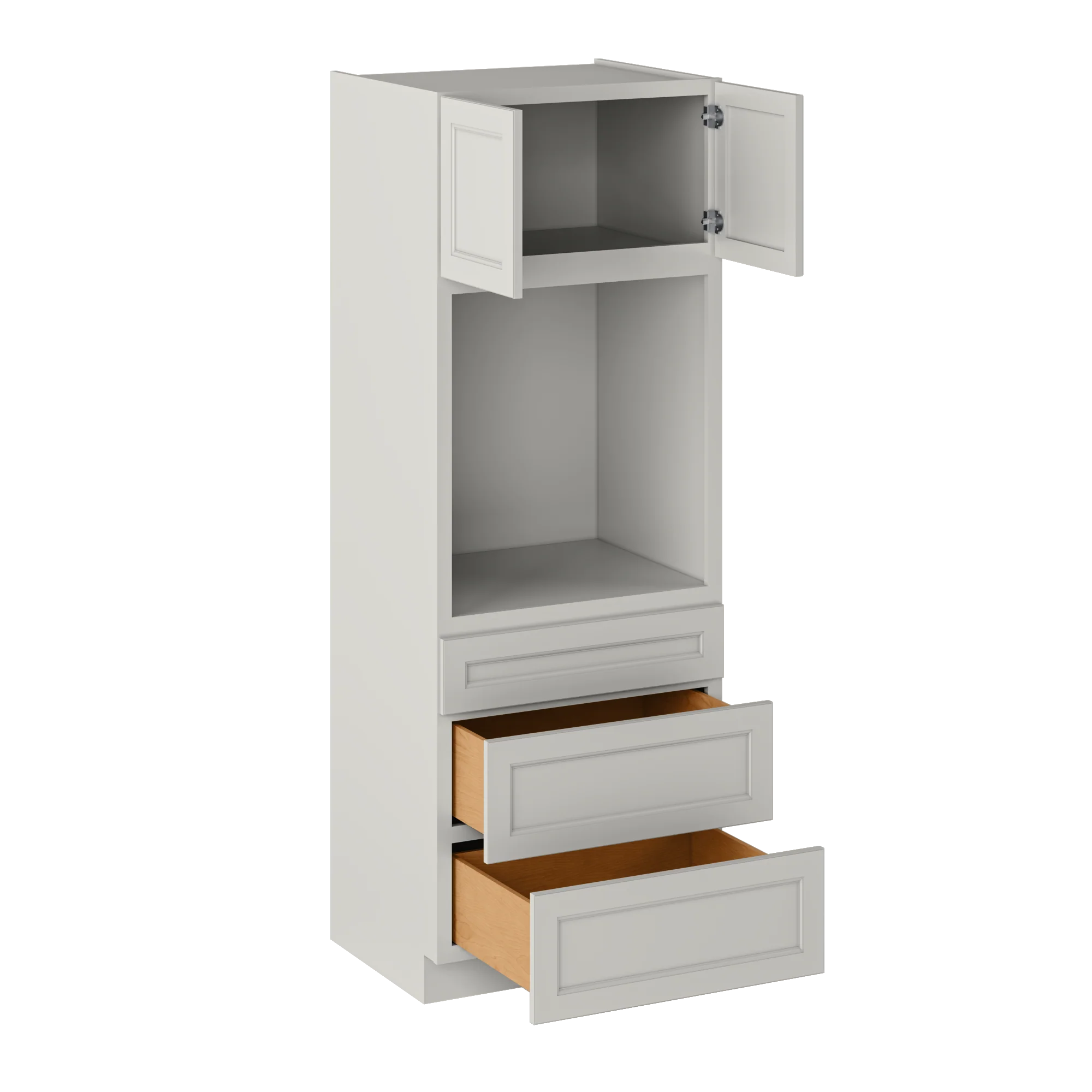 Oven Kitchen Cabinet OC3084 Milan Pearl 30 in. width 84 in. height 24 in. depth - Image 4