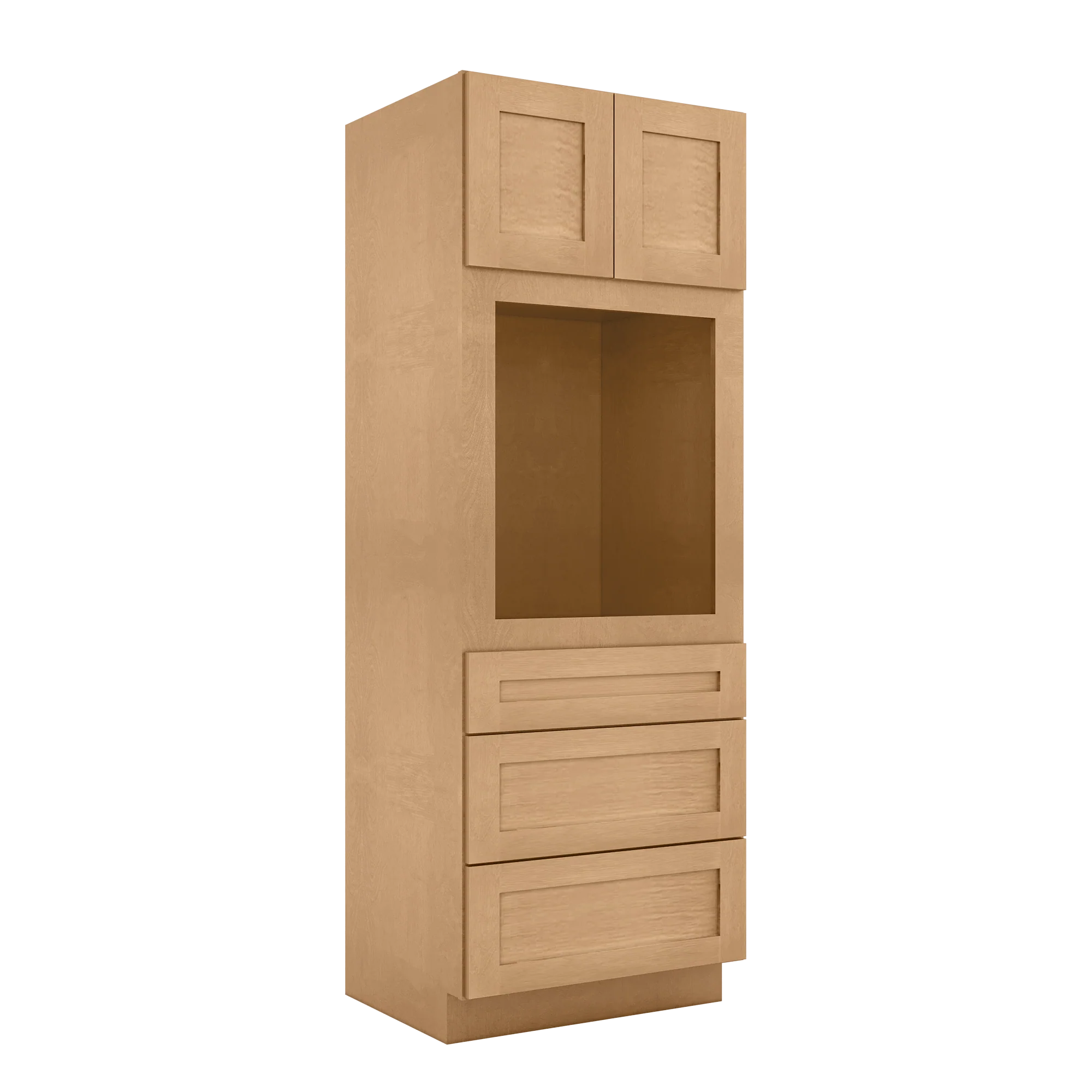Oven Kitchen Cabinet OC3084 Shaker Toffee 30 in. width 84 in. height 24 in. depth - Image 2