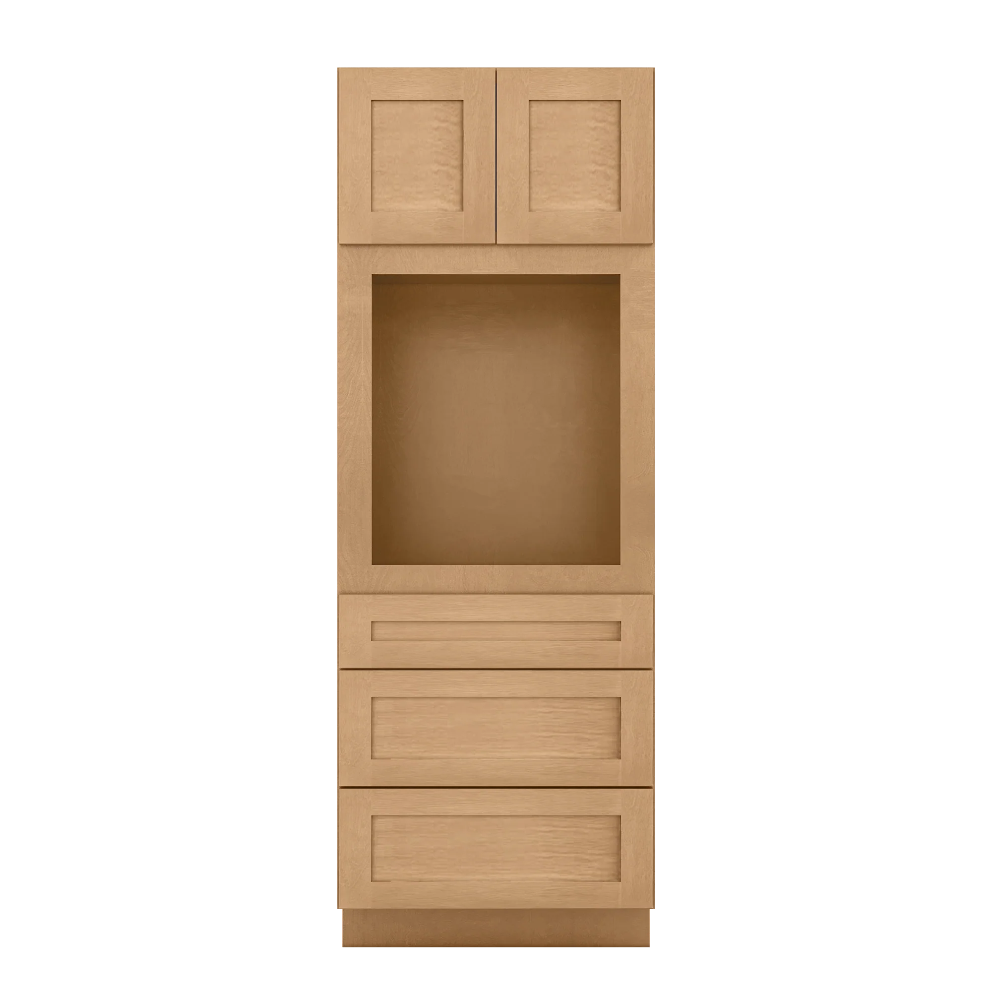 Oven Kitchen Cabinet OC3084 Shaker Toffee 30 in. width 84 in. height 24 in. depth - Image 3