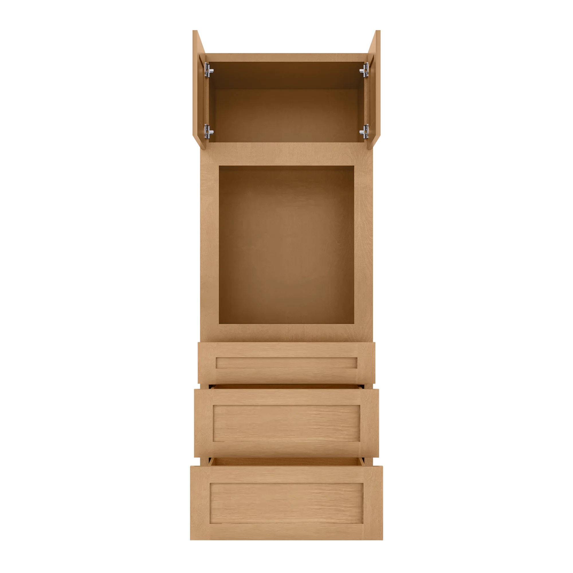 Oven Kitchen Cabinet OC3084 Shaker Toffee 30 in. width 84 in. height 24 in. depth - Image 5