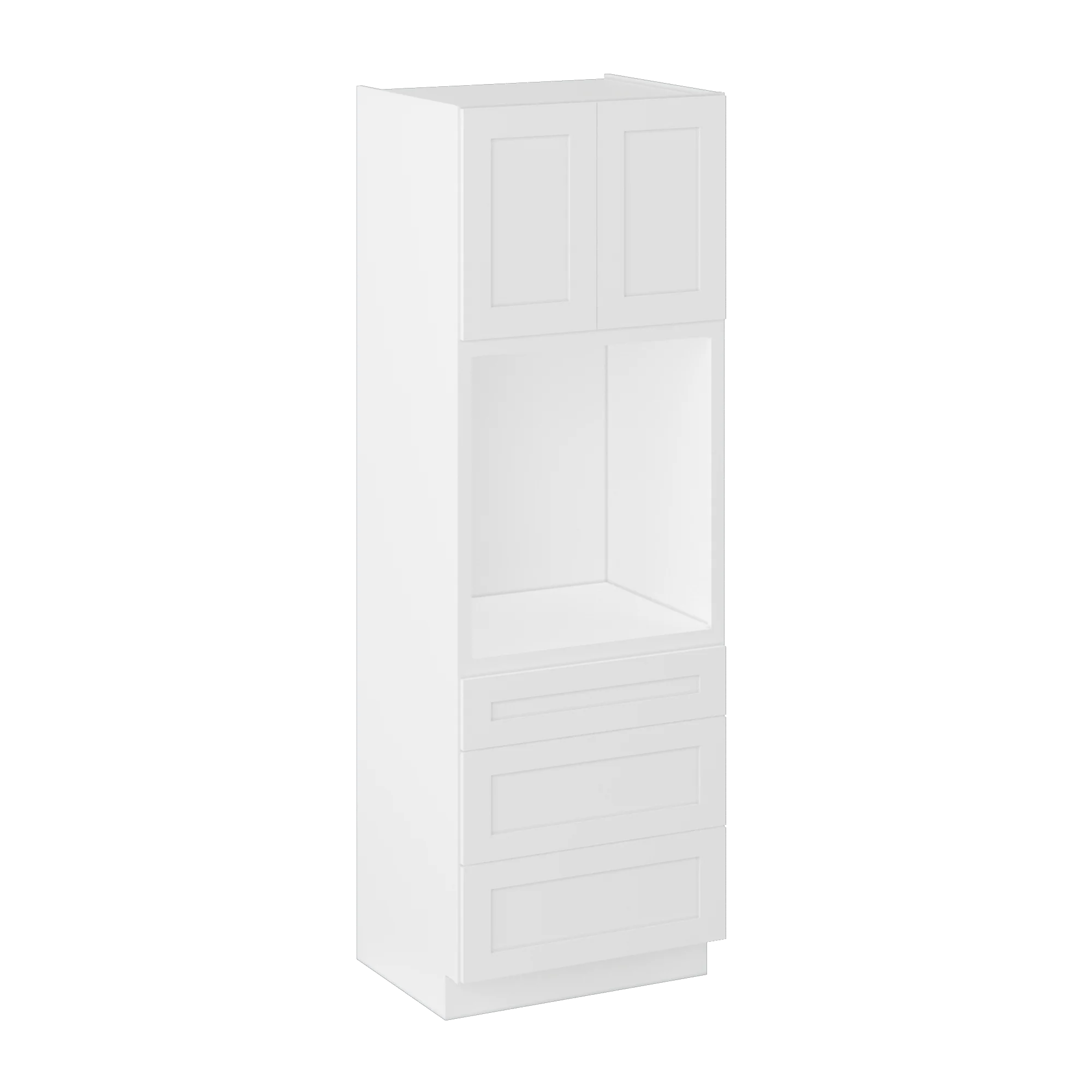 Oven Kitchen Cabinet OC3090 Alpina White LessCare 30 in. width 90 in. height 24 in. depth - Image 2