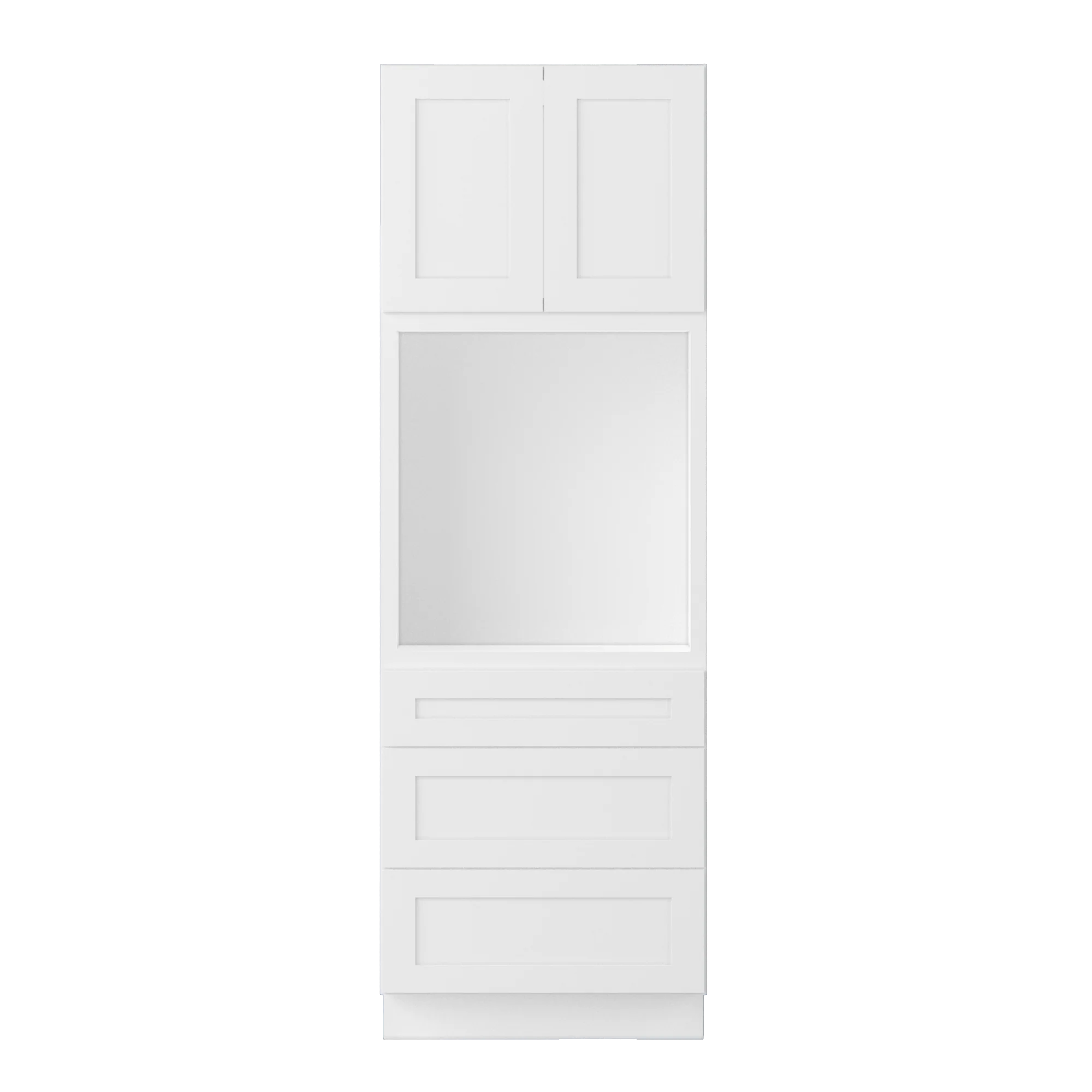 Oven Kitchen Cabinet OC3090 Alpina White LessCare 30 in. width 90 in. height 24 in. depth - Image 3