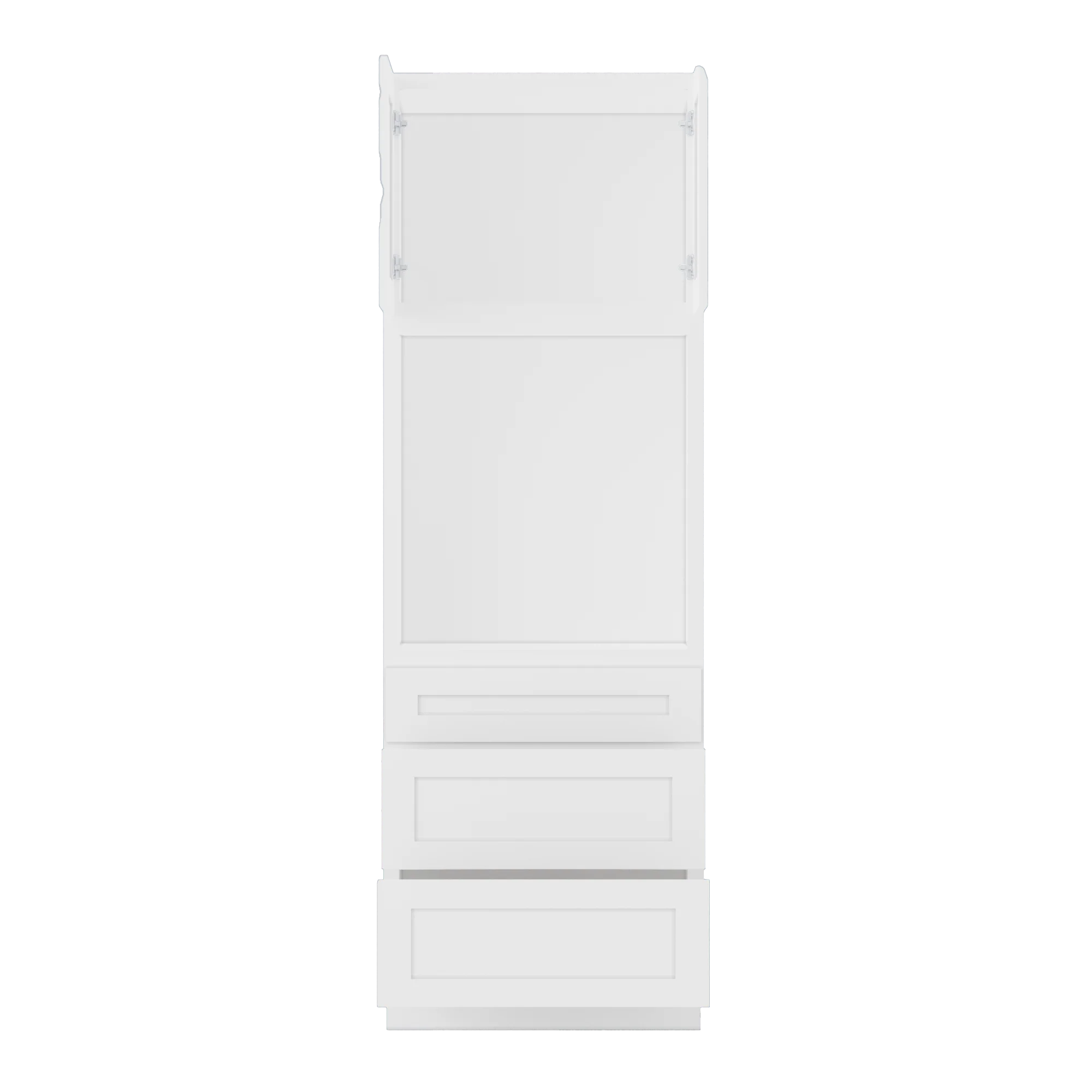Oven Kitchen Cabinet OC3090 Alpina White LessCare 30 in. width 90 in. height 24 in. depth - Image 5