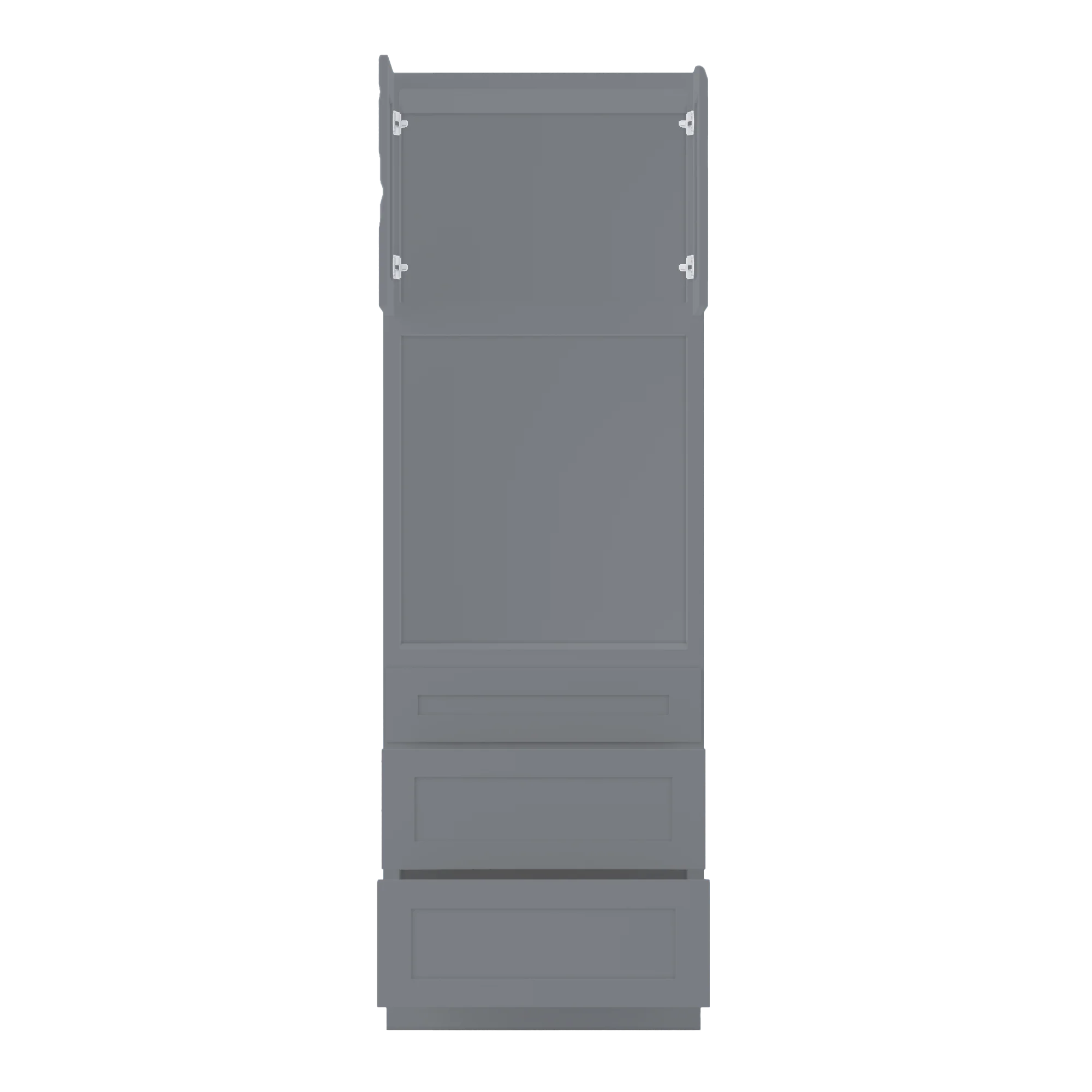 Oven Kitchen Cabinet OC3090 Colonial Gray LessCare 30 in. width 90 in. height 24 in. depth - Image 5
