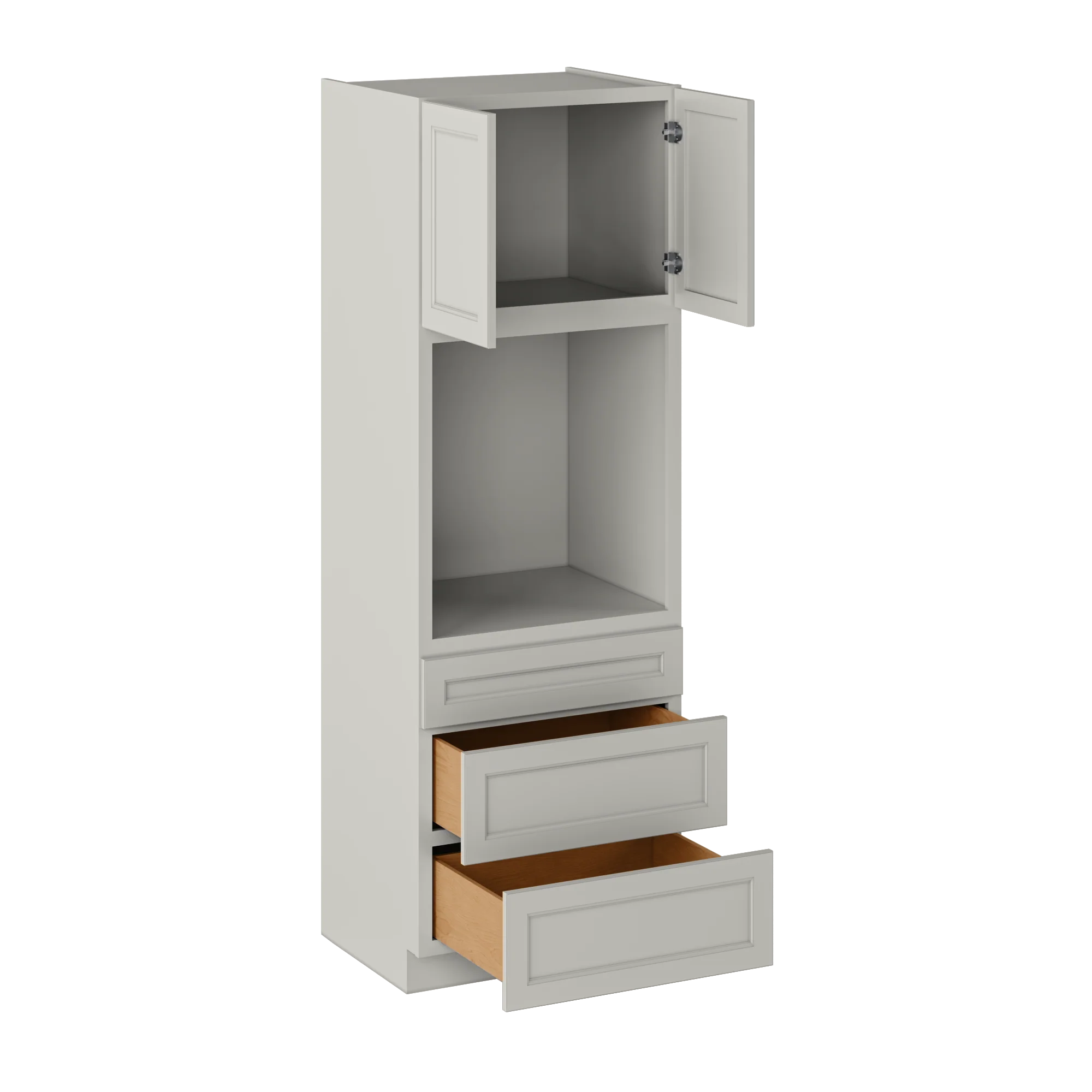 Oven Kitchen Cabinet OC3090 Milan Pearl 30 in. width 90 in. height 24 in. depth - Image 4