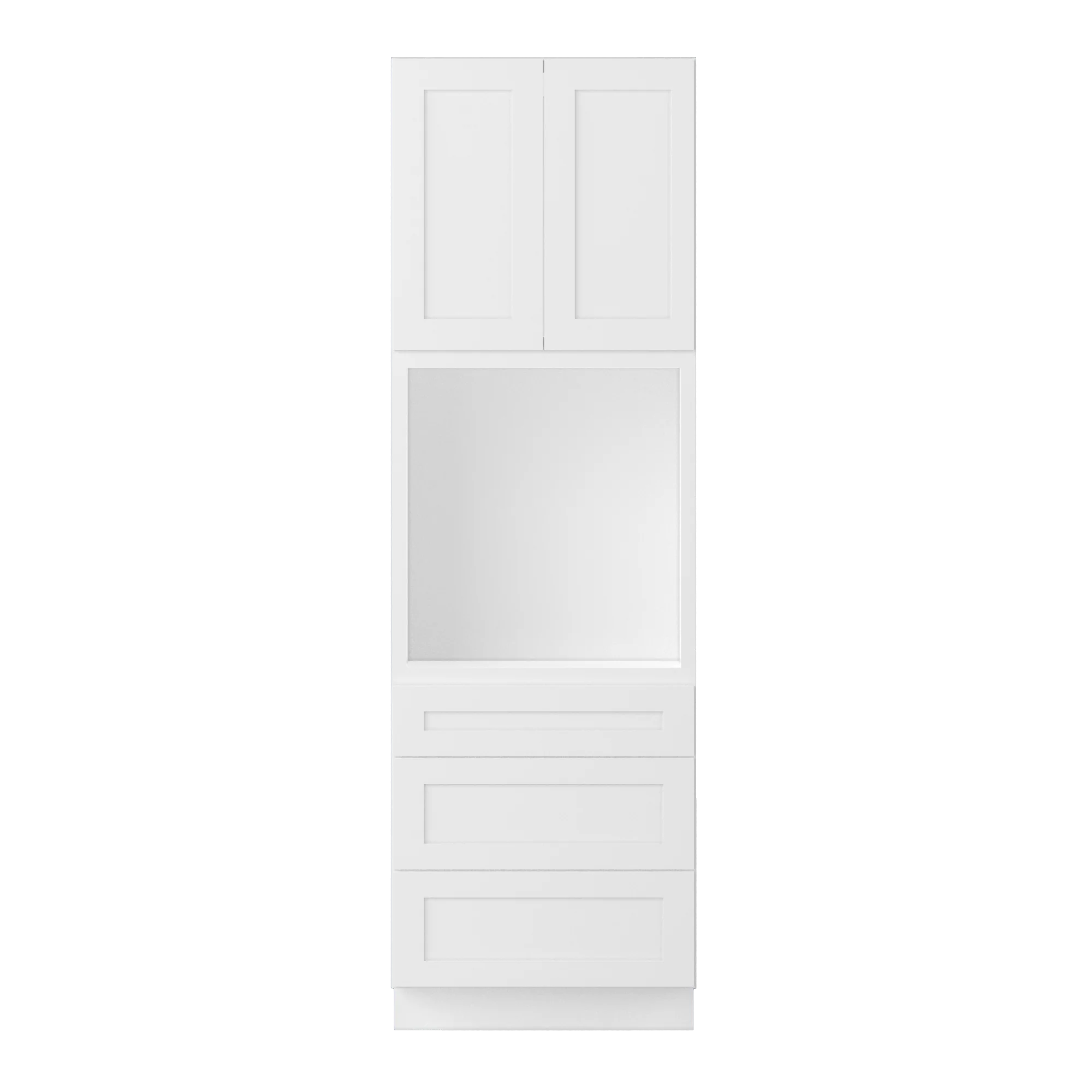 Oven Kitchen Cabinet OC3096 Alpina White LessCare 30 in. width 96 in. height 24 in. depth - Image 3