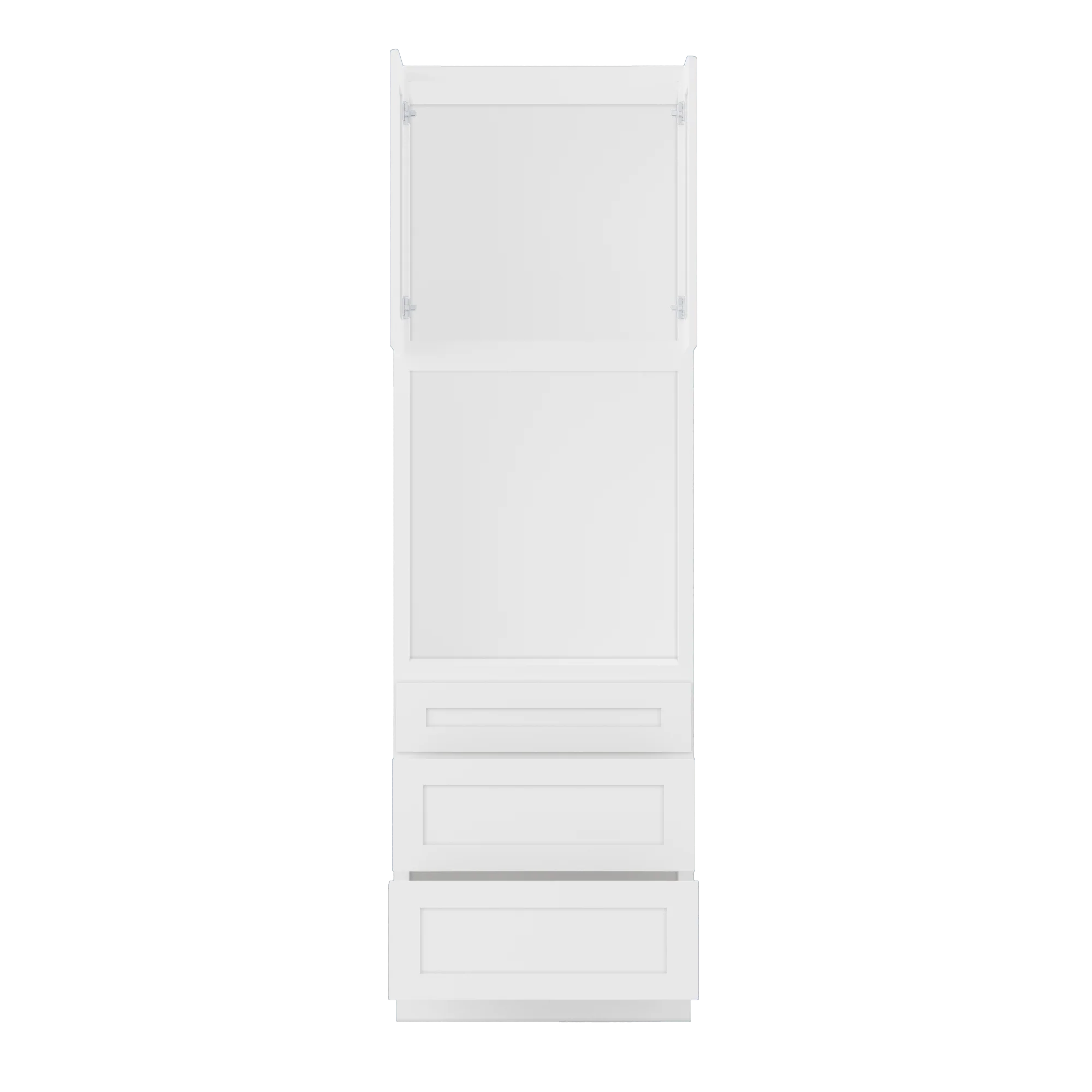 Oven Kitchen Cabinet OC3096 Alpina White LessCare 30 in. width 96 in. height 24 in. depth - Image 5