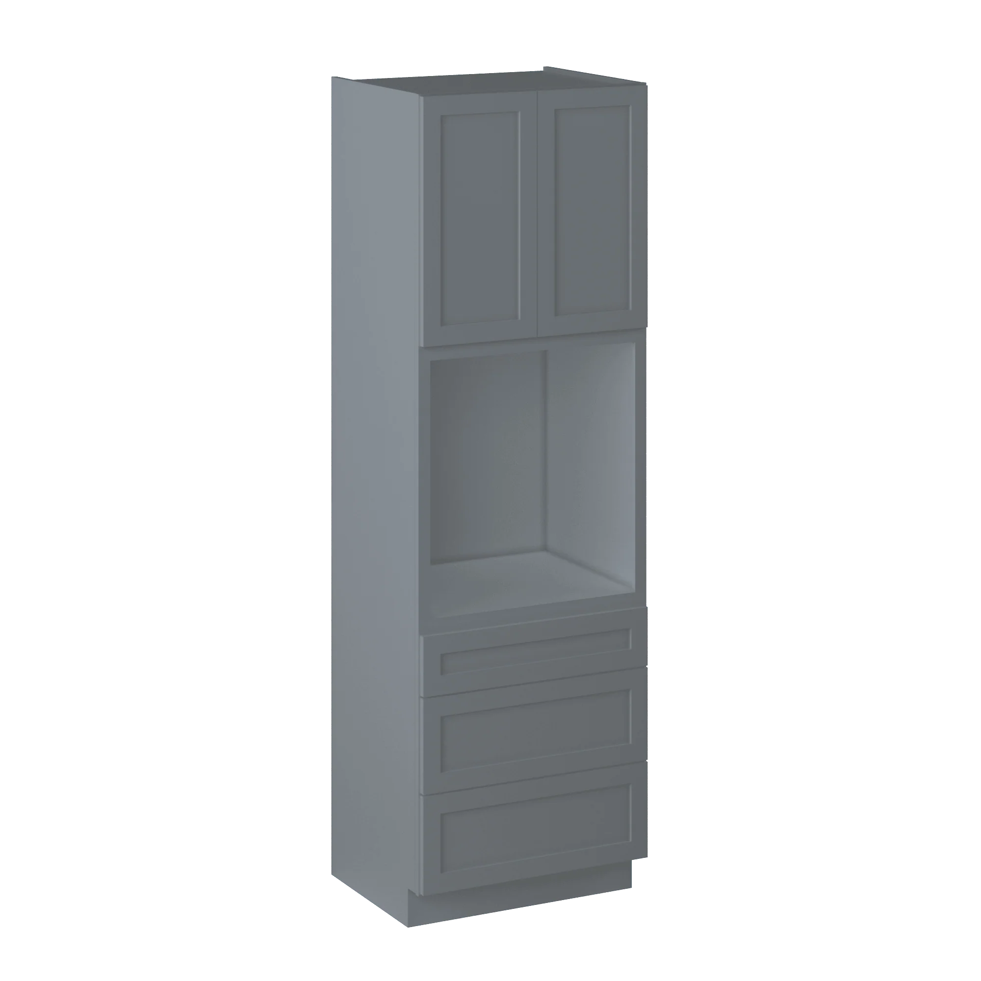 Oven Kitchen Cabinet OC3096 Colonial Gray LessCare 30 in. width 96 in. height 24 in. depth - Image 6
