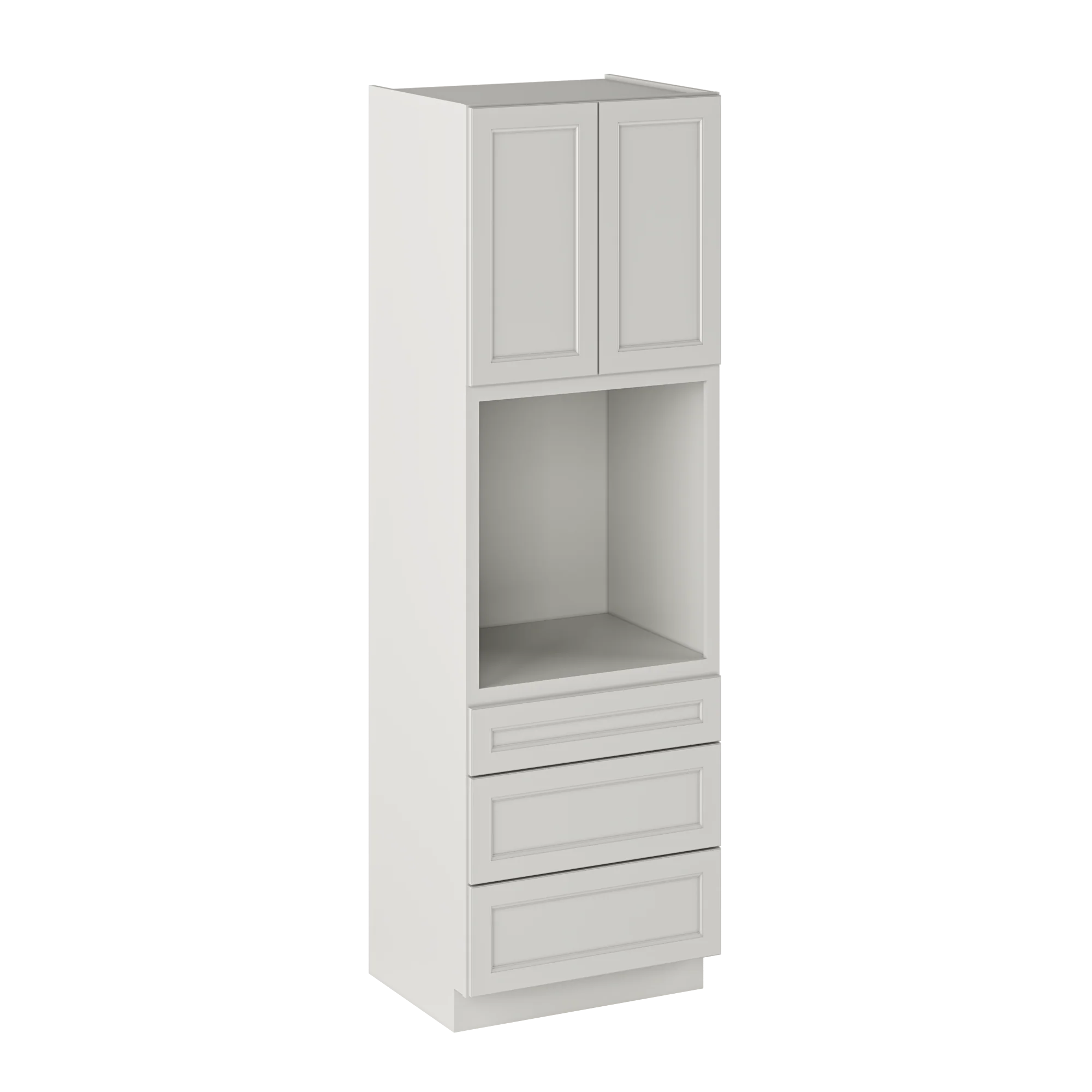 Oven Kitchen Cabinet OC3096 Milan Pearl 30 in. width 96 in. height 24 in. depth - Image 2