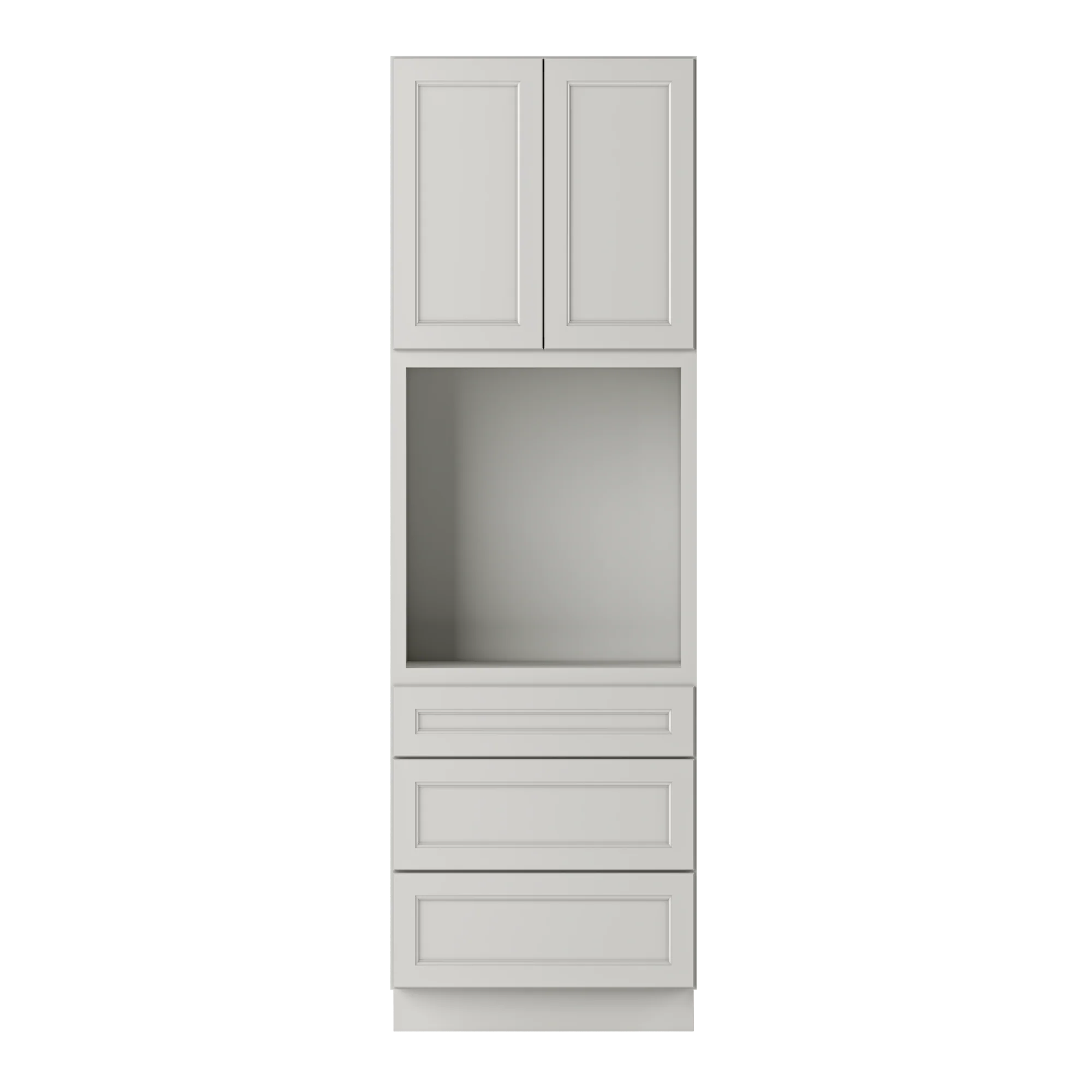 Oven Kitchen Cabinet OC3096 Milan Pearl 30 in. width 96 in. height 24 in. depth - Image 3