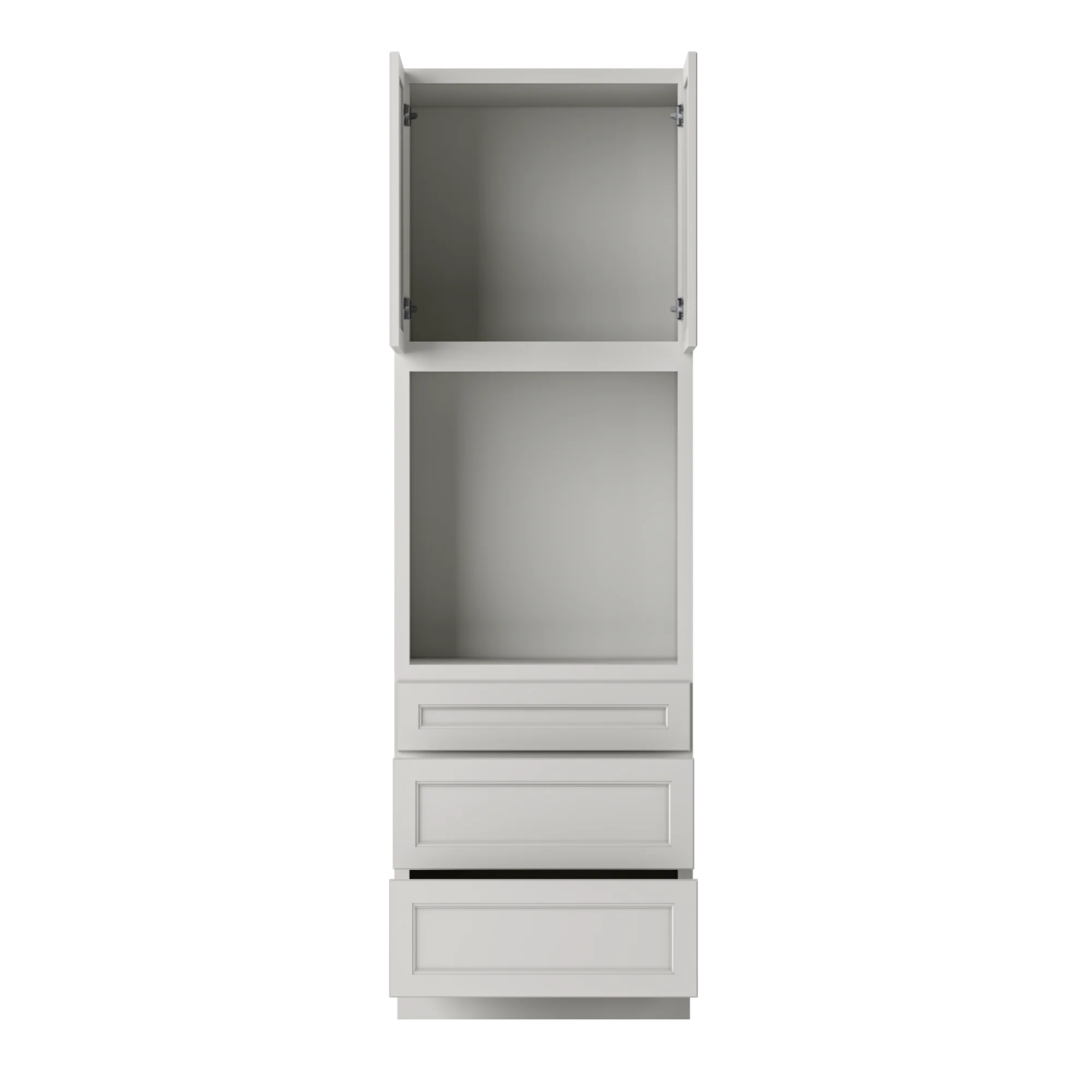 Oven Kitchen Cabinet OC3096 Milan Pearl 30 in. width 96 in. height 24 in. depth - Image 5