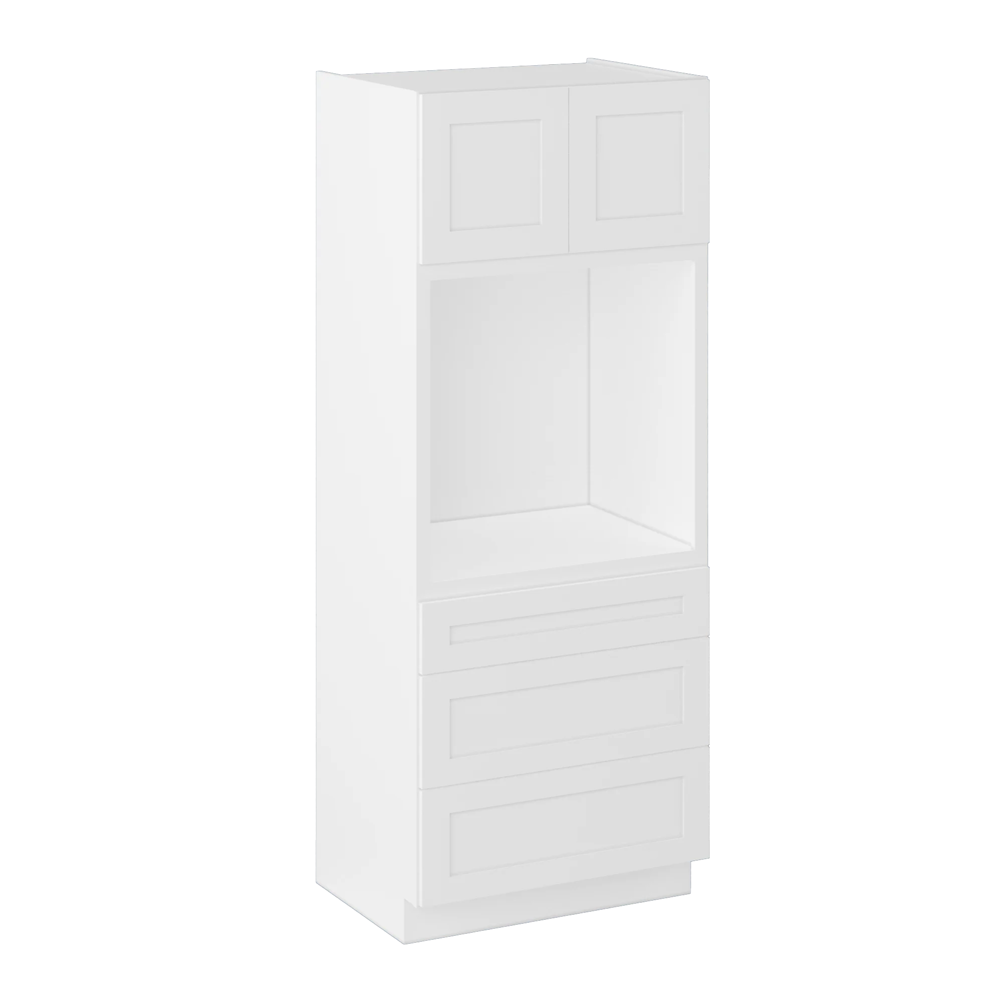 Oven Kitchen Cabinet OC3384 Alpina White LessCare 33 in. width 84 in. height 24 in. depth - Image 2
