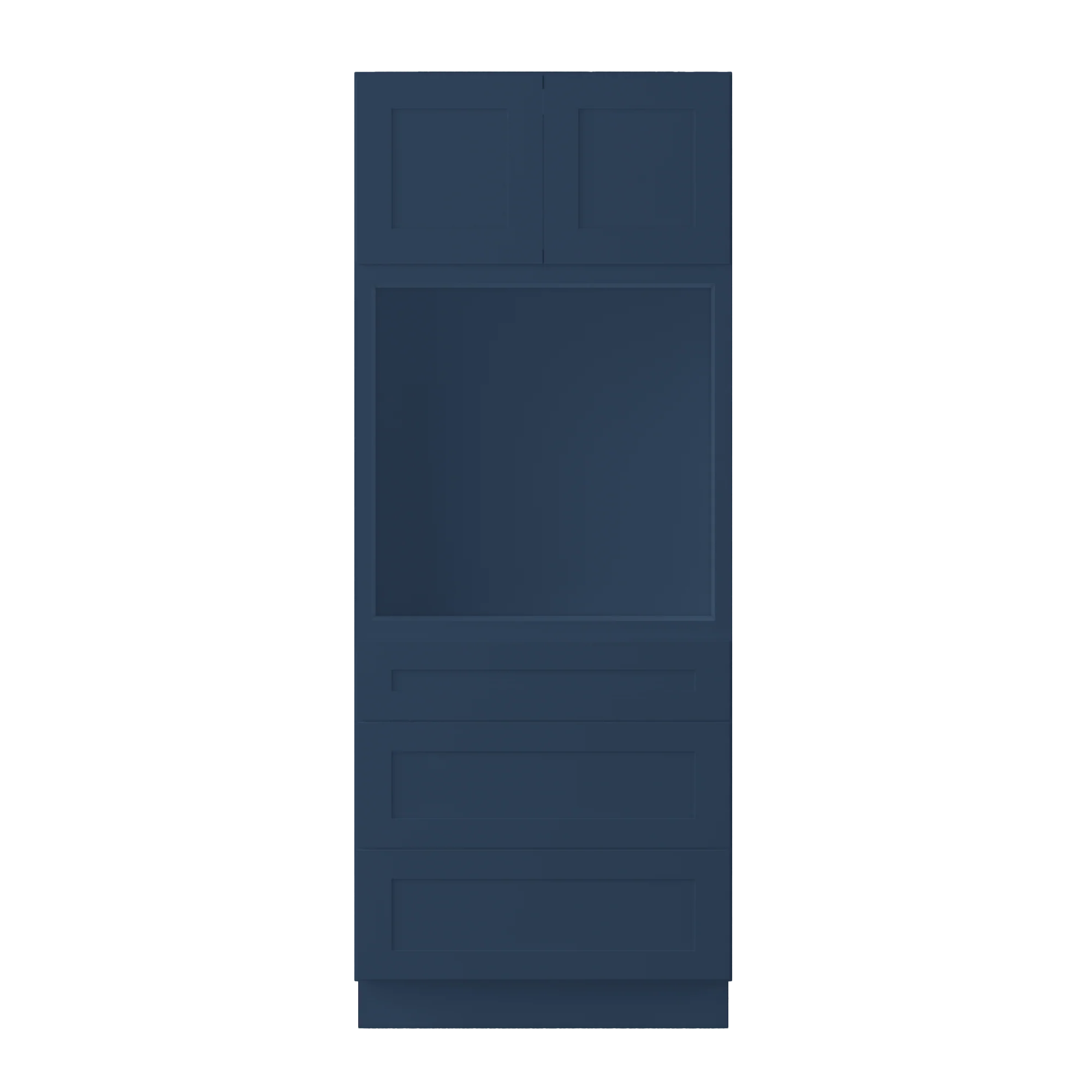 Oven Kitchen Cabinet OC3384 Danbury Blue LessCare 33 in. width 84 in. height 24 in. depth - Image 3
