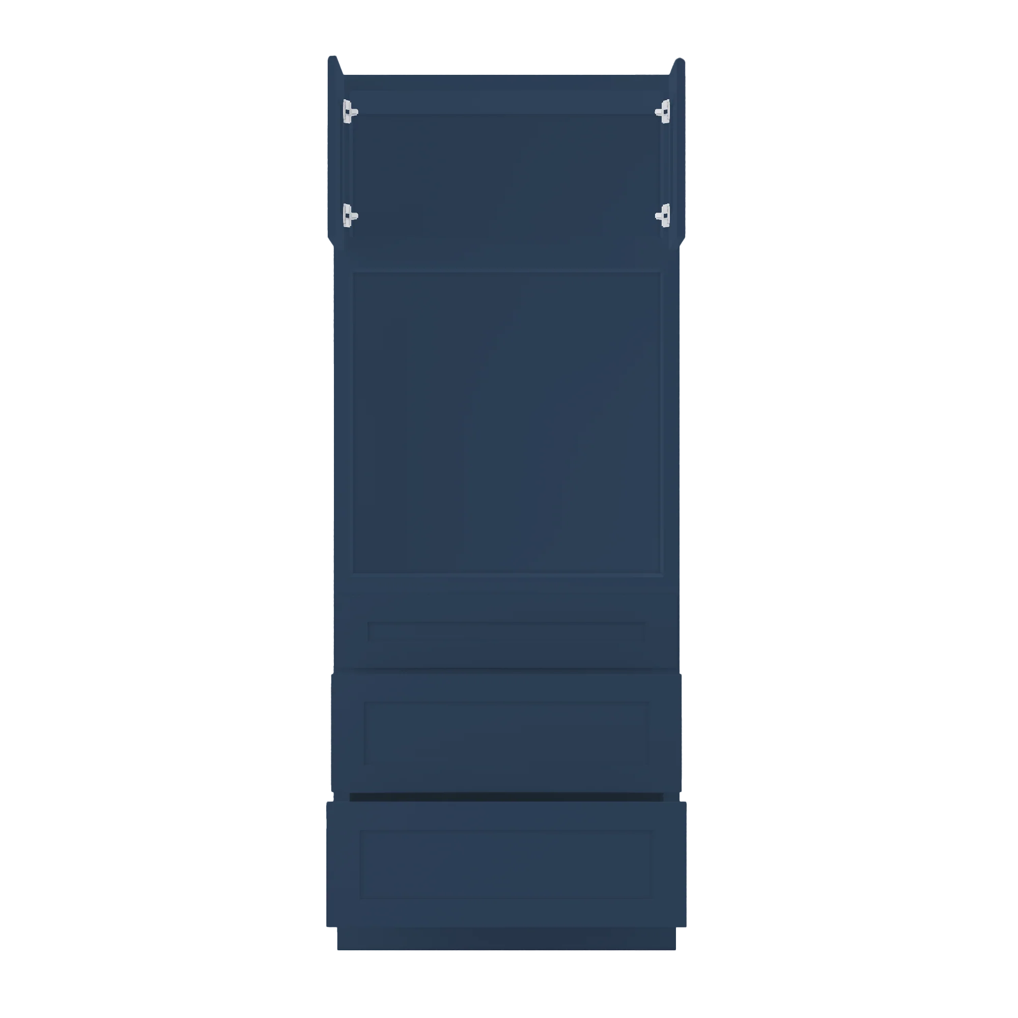 Oven Kitchen Cabinet OC3384 Danbury Blue LessCare 33 in. width 84 in. height 24 in. depth - Image 5