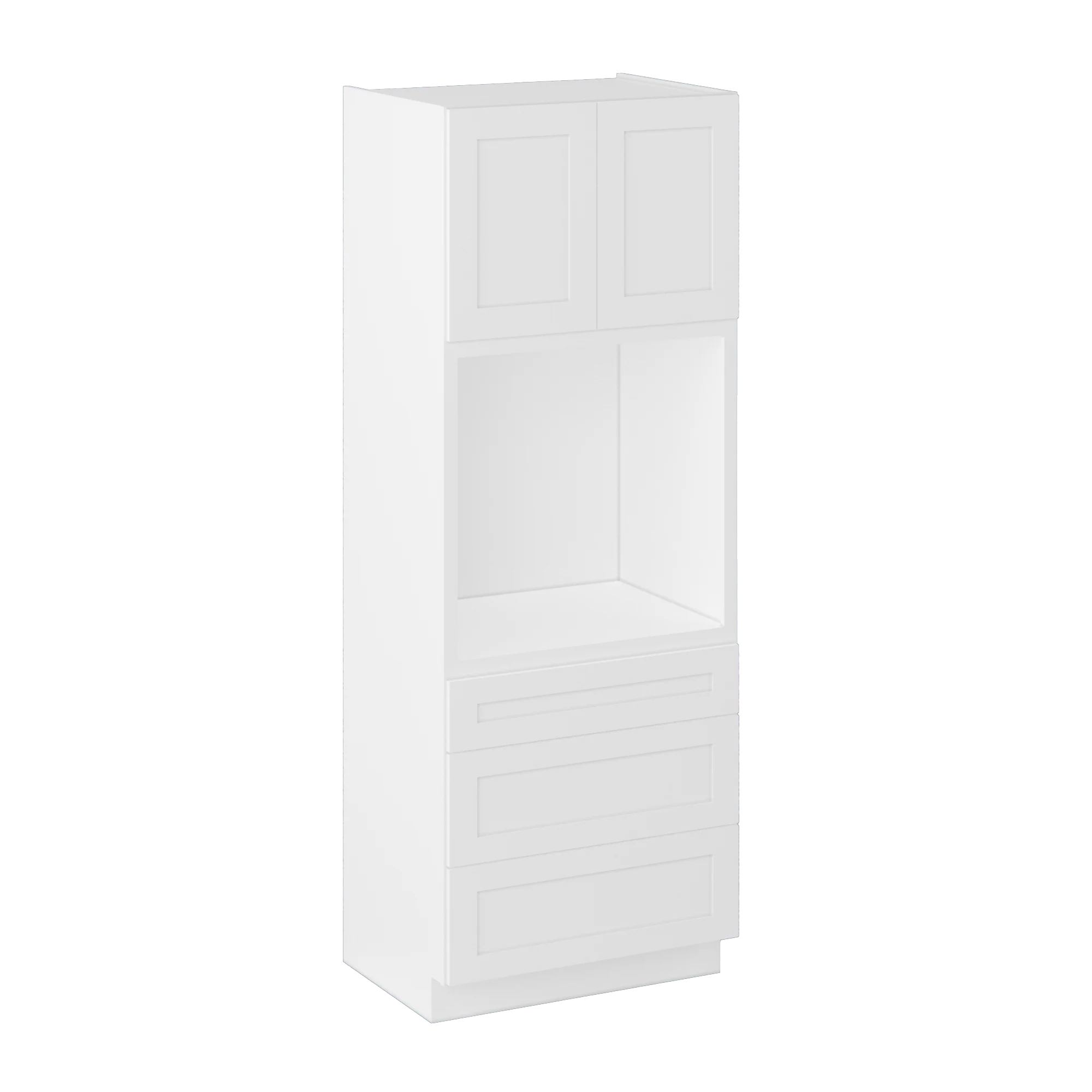 Oven Kitchen Cabinet OC3390 Alpina White LessCare 33 in. width 90 in. height 24 in. depth - Image 2