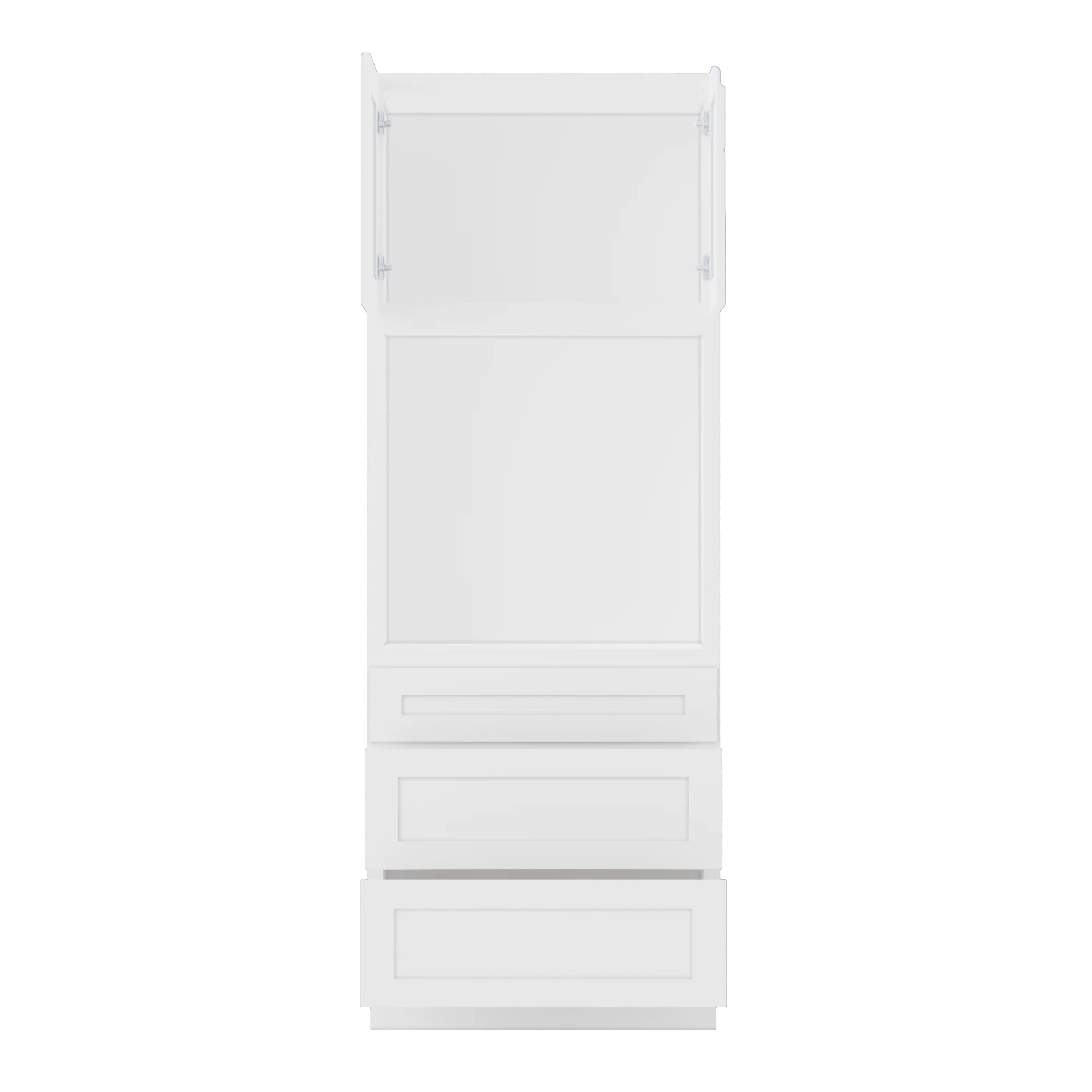 Oven Kitchen Cabinet OC3390 Alpina White LessCare 33 in. width 90 in. height 24 in. depth - Image 5