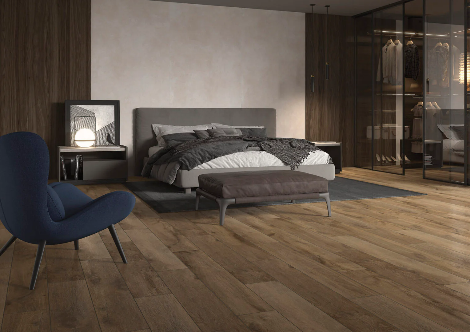 San Pedro Wood Look Brown Tile 8x48 Rectified Porcelain Floor and Wall for Interior or Exterior - Image 4