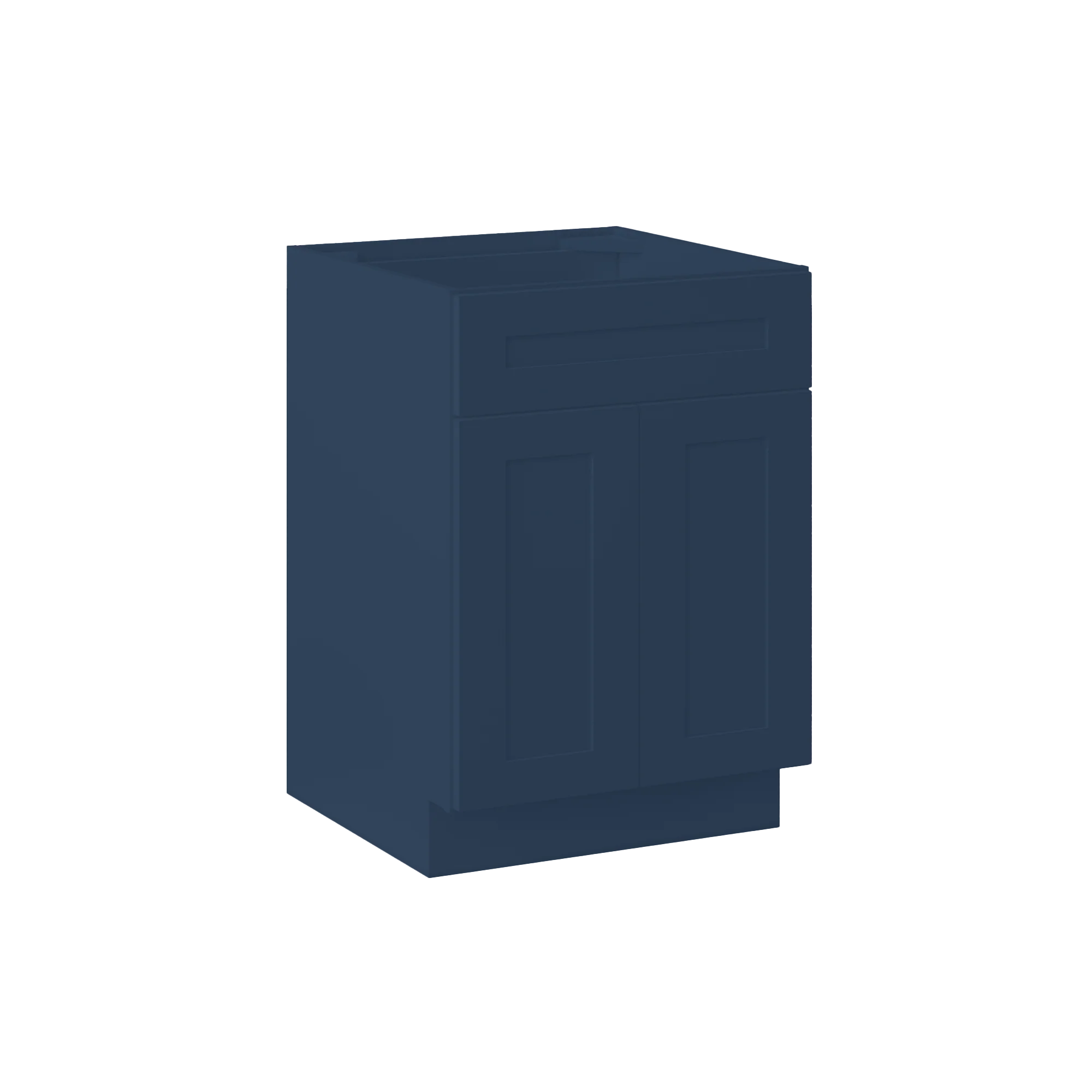 Sink Base Kitchen Cabinet SB24 Danbury Blue LessCare 24 in. width 34.5 in. height 24 in. depth - Image 2