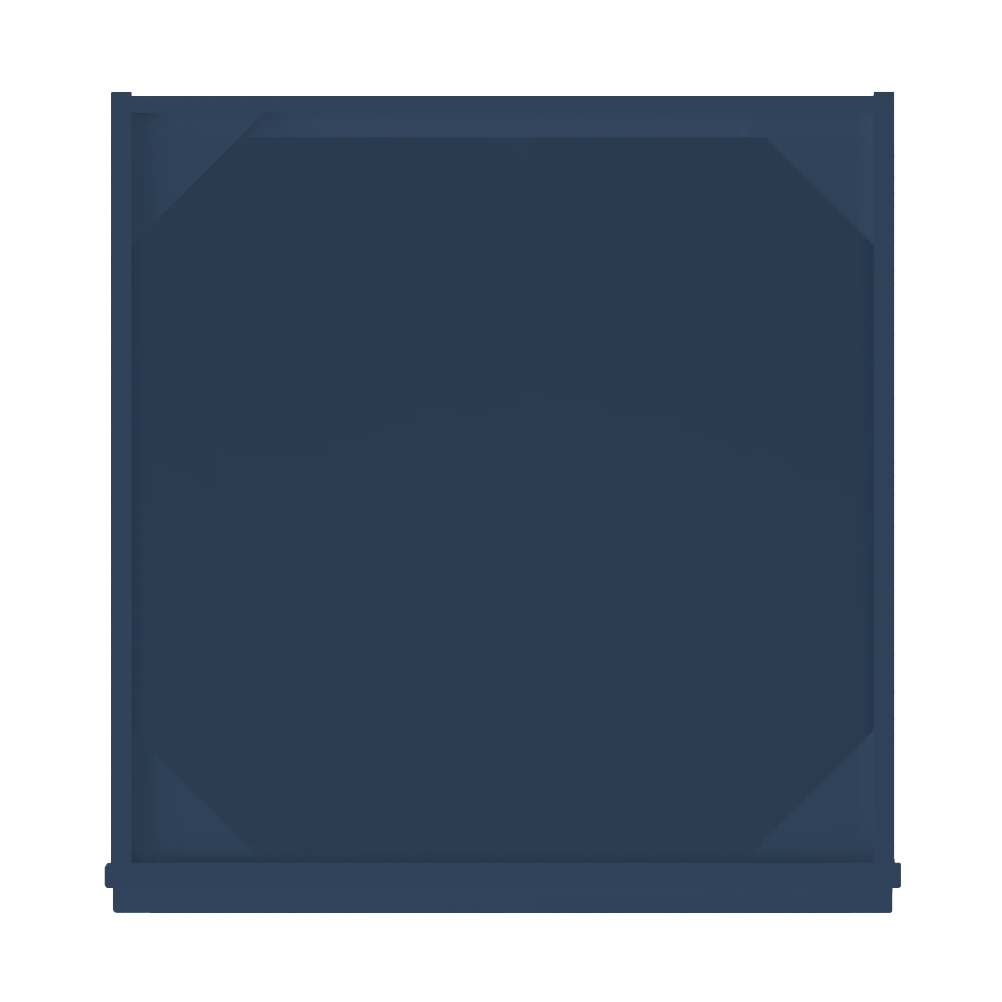 Sink Base Kitchen Cabinet SB24 Danbury Blue LessCare 24 in. width 34.5 in. height 24 in. depth - Image 6