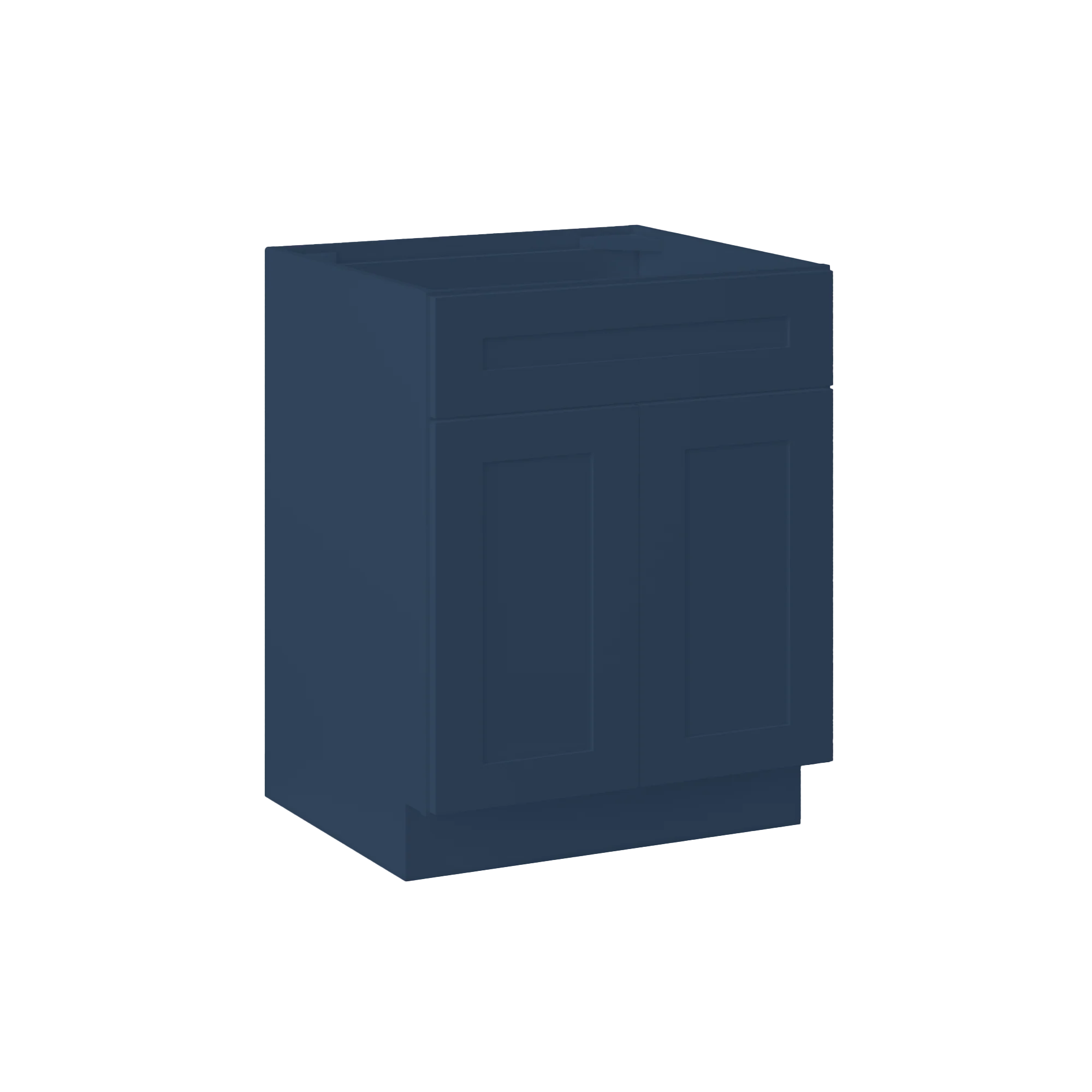 Sink Base Kitchen Cabinet SB27 Danbury Blue LessCare 27 in. width 34.5 in. height 24 in. depth - Image 2