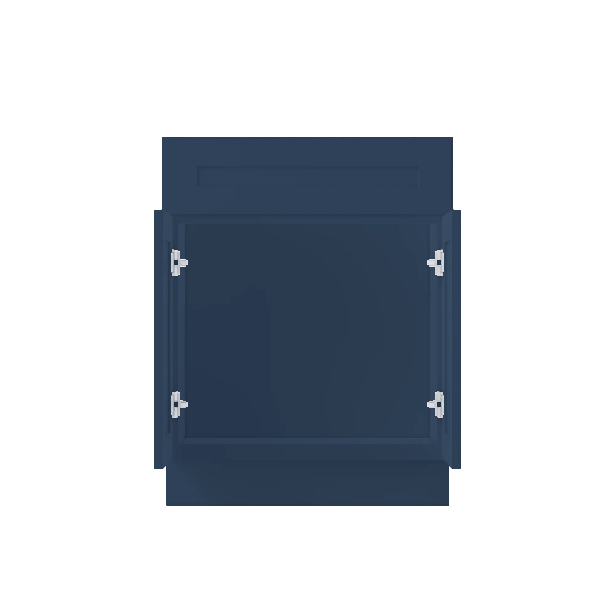 Sink Base Kitchen Cabinet SB27 Danbury Blue LessCare 27 in. width 34.5 in. height 24 in. depth - Image 5