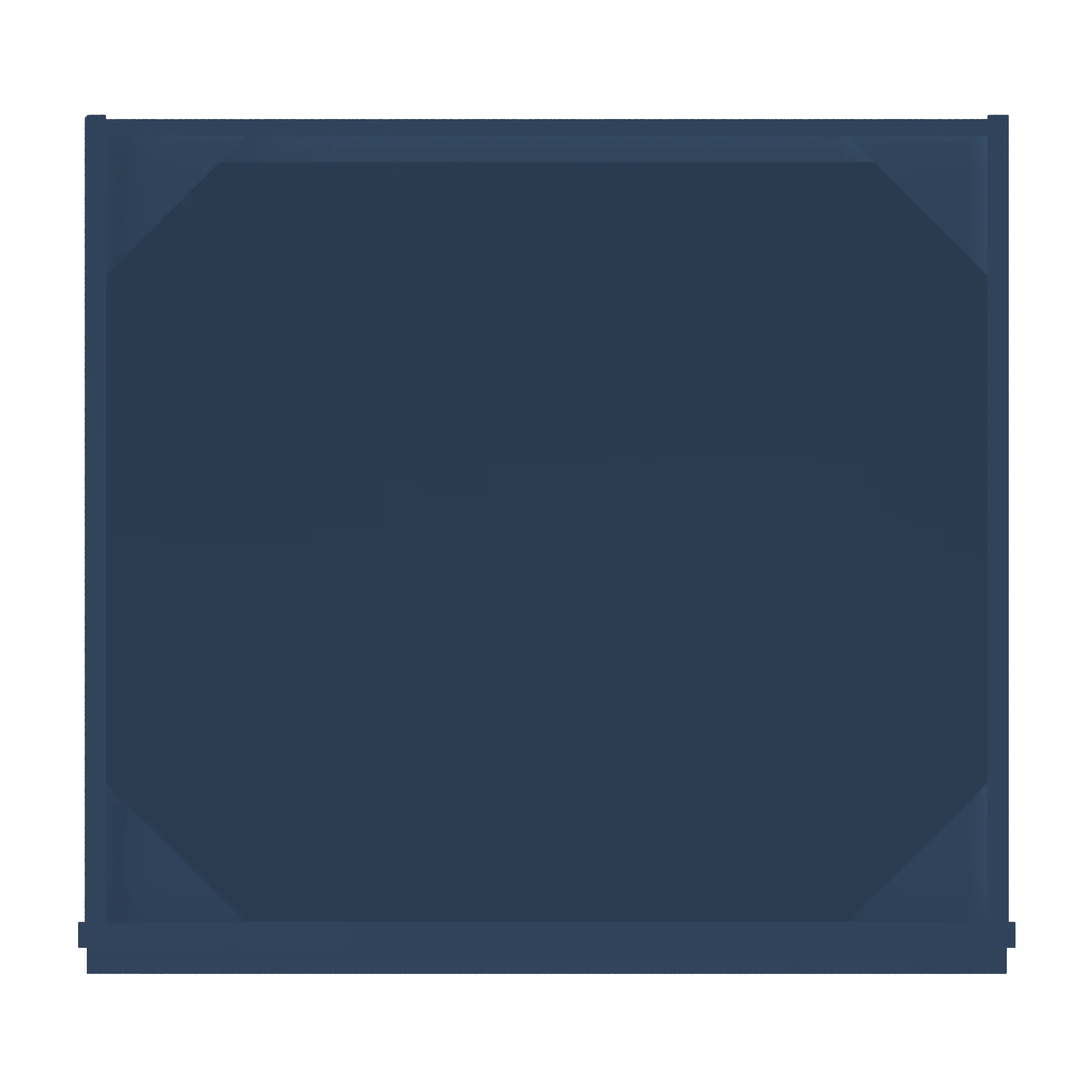Sink Base Kitchen Cabinet SB27 Danbury Blue LessCare 27 in. width 34.5 in. height 24 in. depth - Image 6