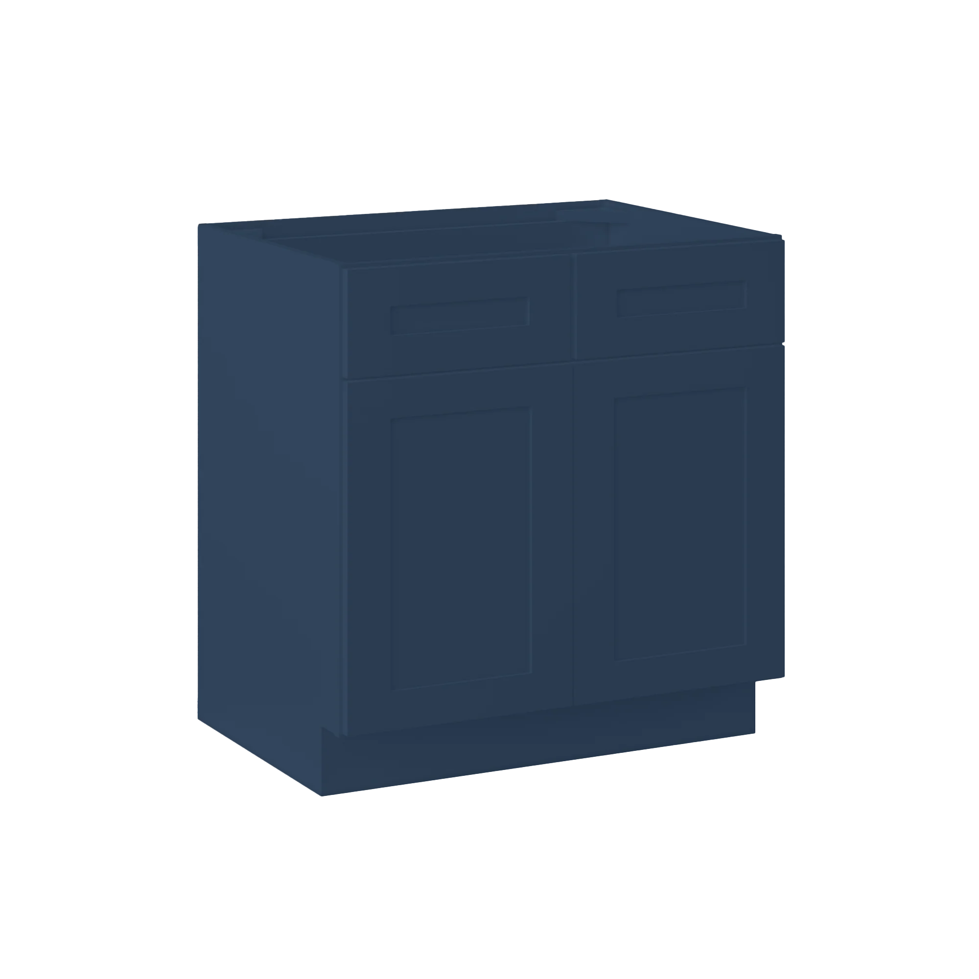 Sink Base Kitchen Cabinet SB33 Danbury Blue LessCare 33 in. width 34.5 in. height 24 in. depth - Image 2
