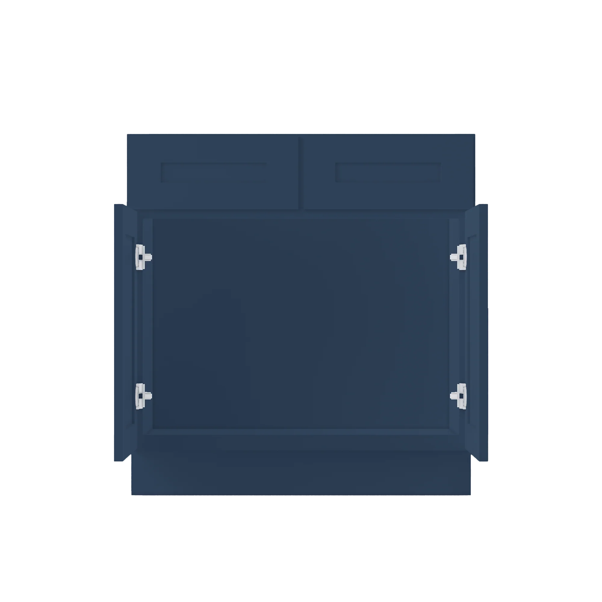 Sink Base Kitchen Cabinet SB33 Danbury Blue LessCare 33 in. width 34.5 in. height 24 in. depth - Image 5