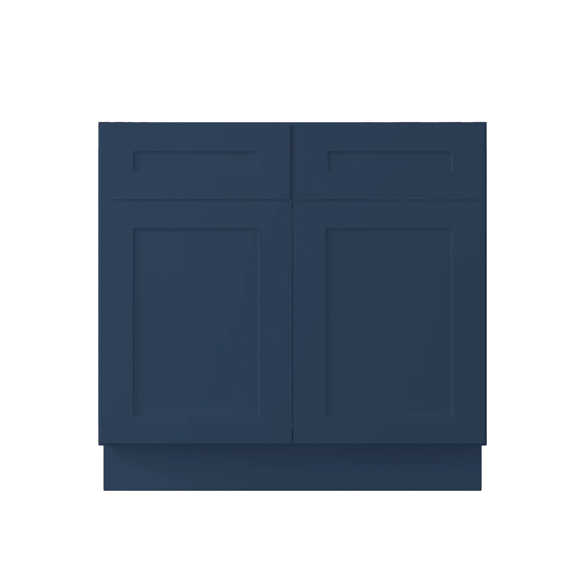 Sink Base Kitchen Cabinet SB36 Danbury Blue LessCare 36 in. width 34.5 in. height 24 in. depth - Image 3