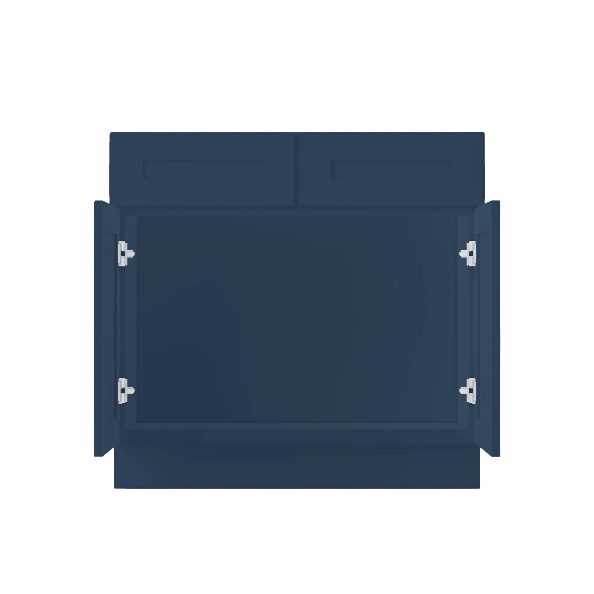 Sink Base Kitchen Cabinet SB36 Danbury Blue LessCare 36 in. width 34.5 in. height 24 in. depth - Image 5