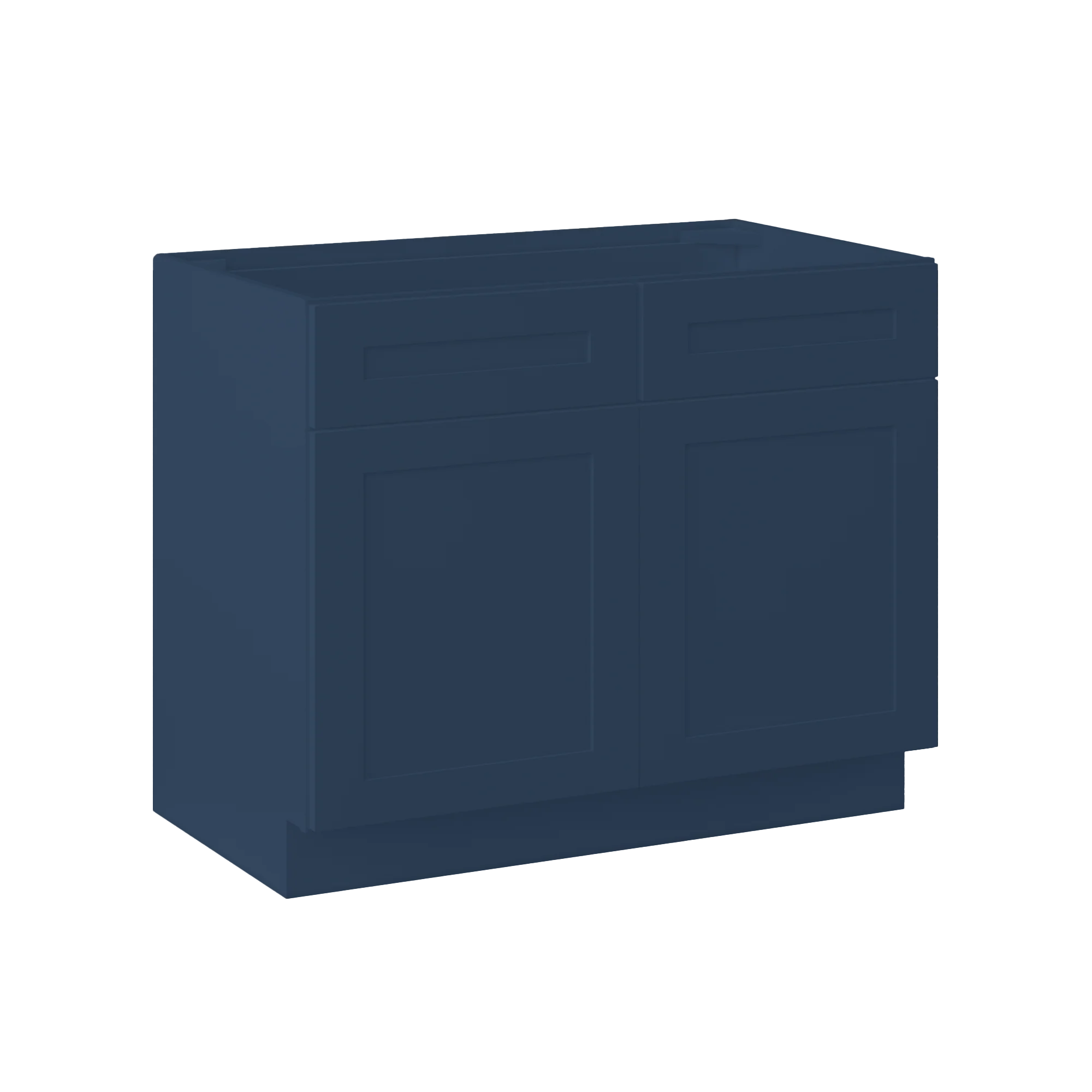 Sink Base Kitchen Cabinet SB42 Danbury Blue LessCare 42 in. width 34.5 in. height 24 in. depth - Image 2
