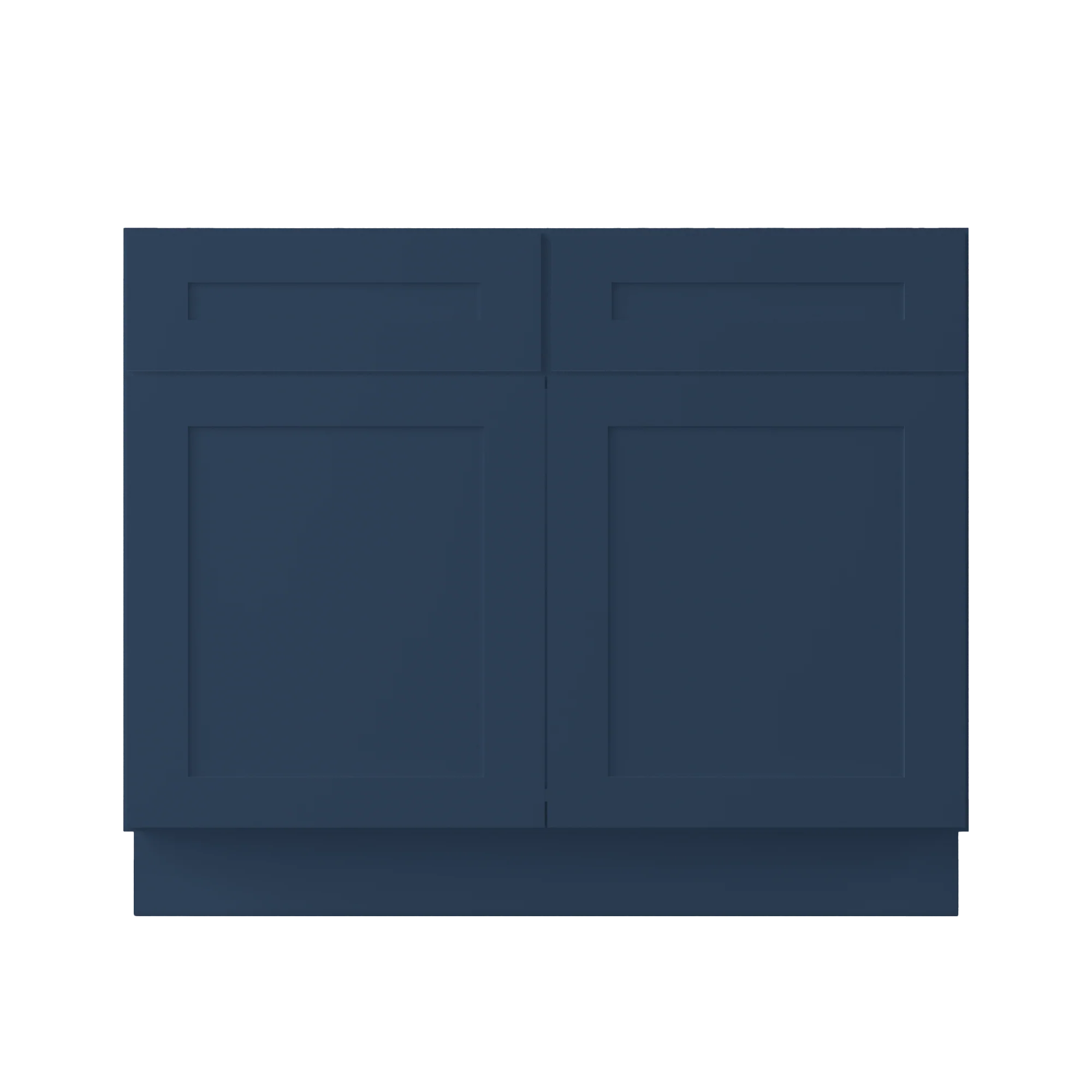 Sink Base Kitchen Cabinet SB42 Danbury Blue LessCare 42 in. width 34.5 in. height 24 in. depth - Image 3