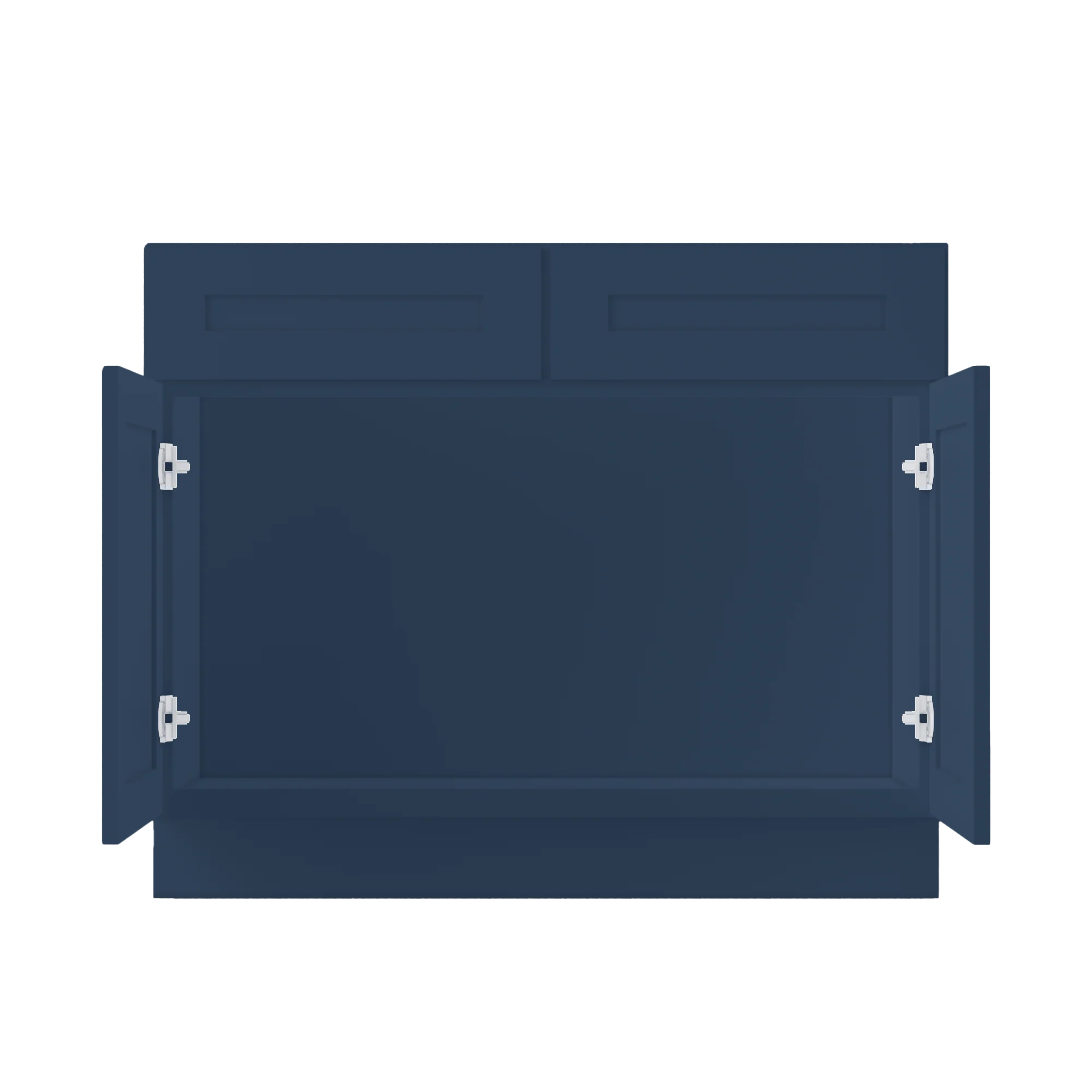 Sink Base Kitchen Cabinet SB42 Danbury Blue LessCare 42 in. width 34.5 in. height 24 in. depth - Image 5