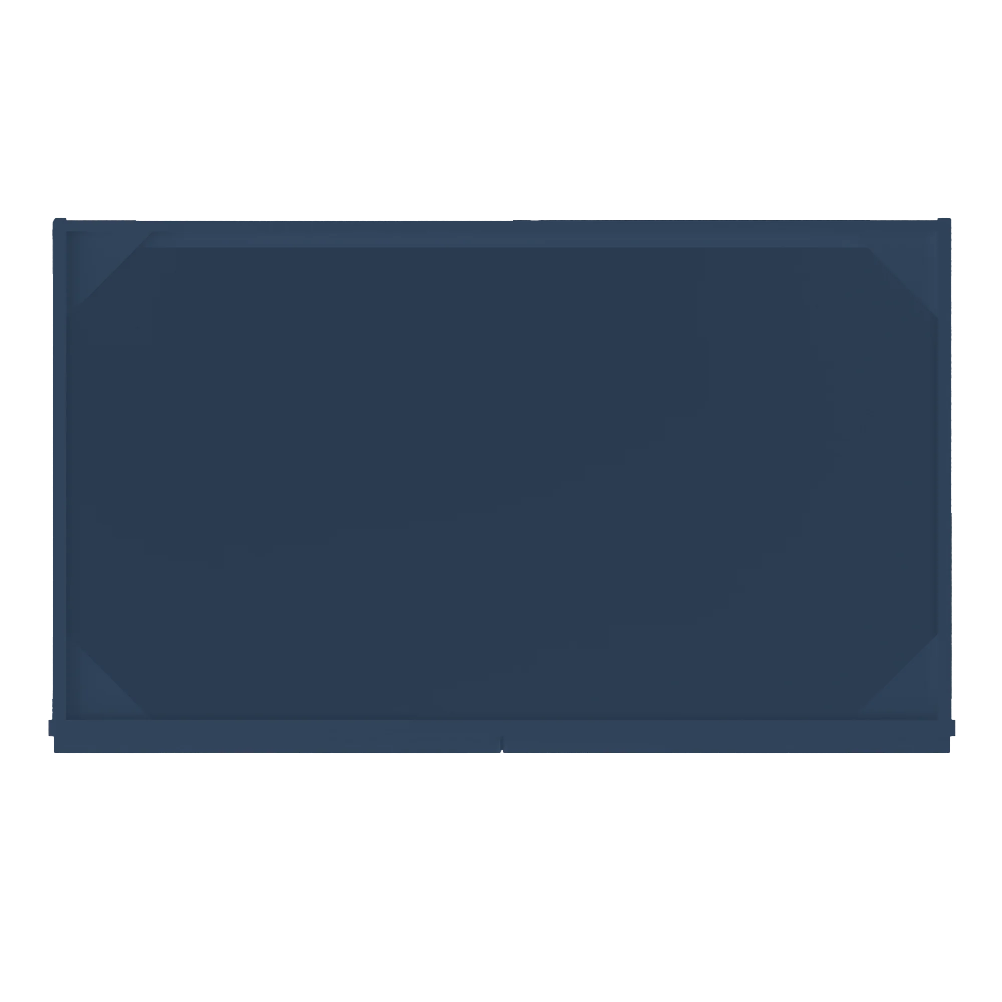 Sink Base Kitchen Cabinet SB42 Danbury Blue LessCare 42 in. width 34.5 in. height 24 in. depth - Image 6