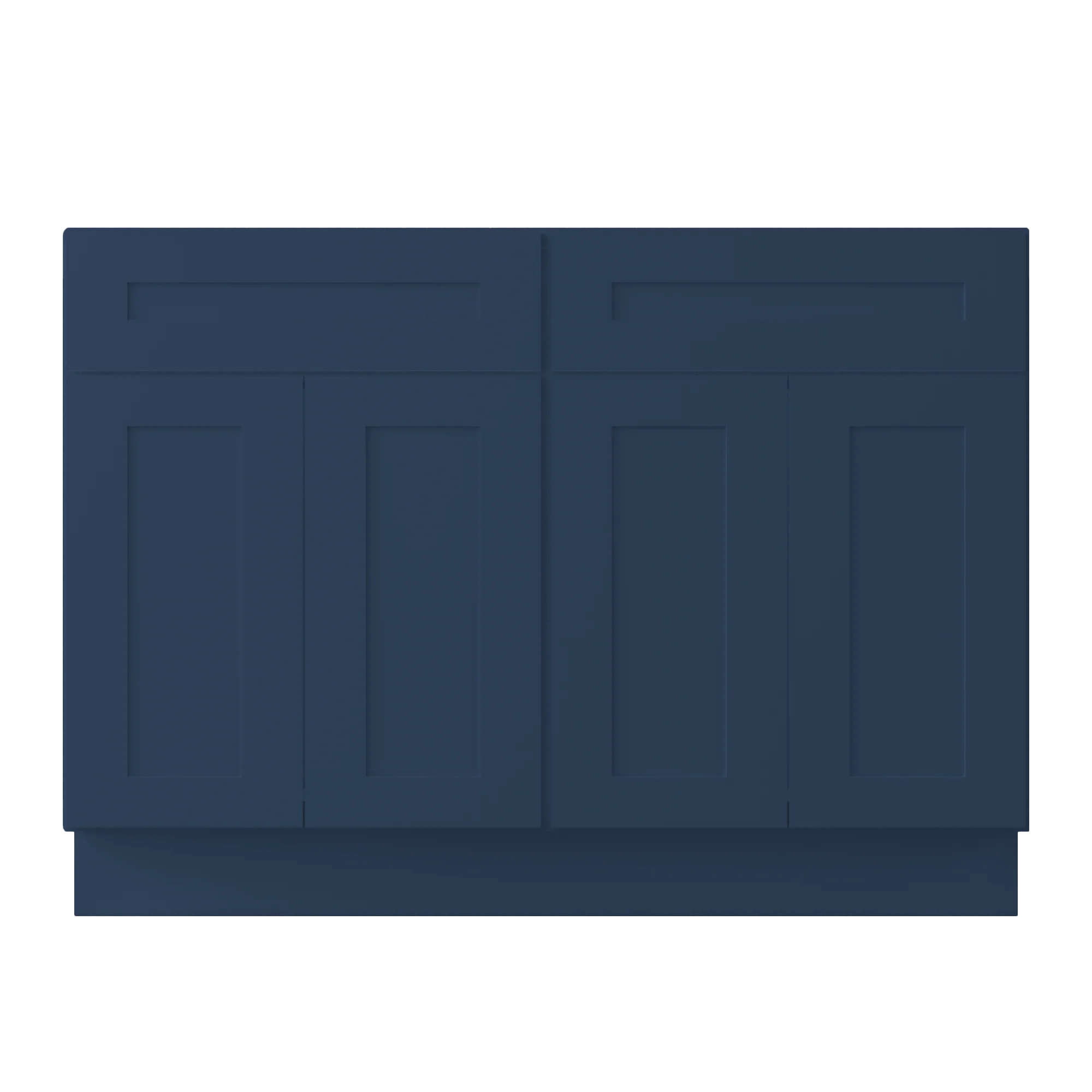 Sink Base Kitchen Cabinet SB48 Danbury Blue LessCare 48 in. width 34.5 in. height 24 in. depth - Image 3