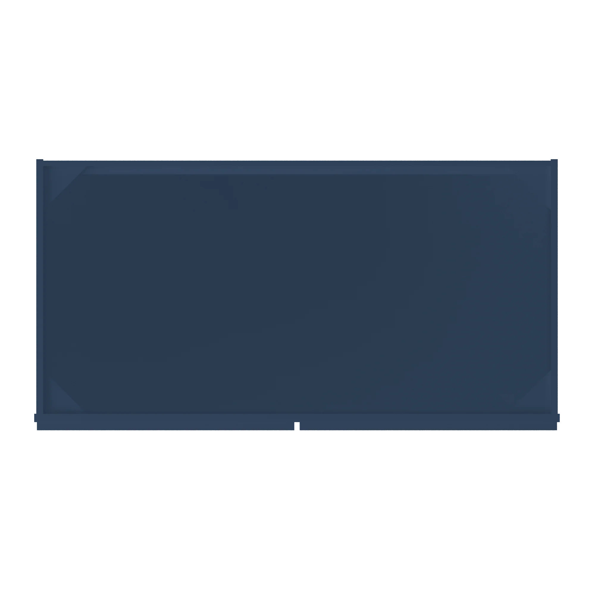 Sink Base Kitchen Cabinet SB48 Danbury Blue LessCare 48 in. width 34.5 in. height 24 in. depth - Image 6