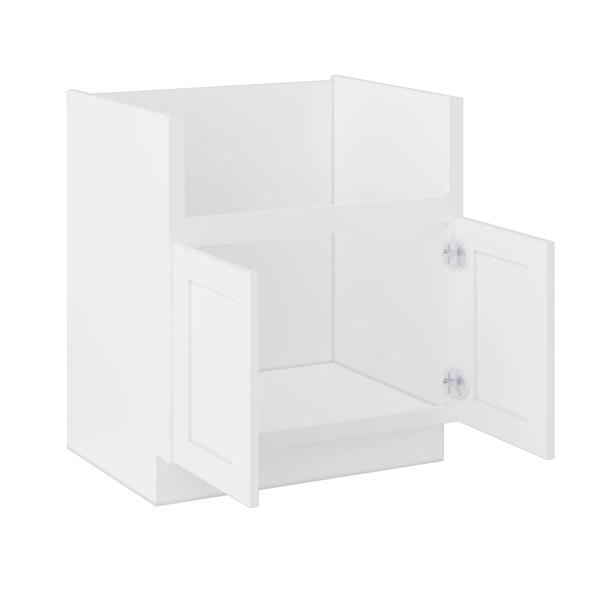 Farmhouse Sink Base Cabinet SBF30 Alpina White LessCare 30 in. width - Image 4