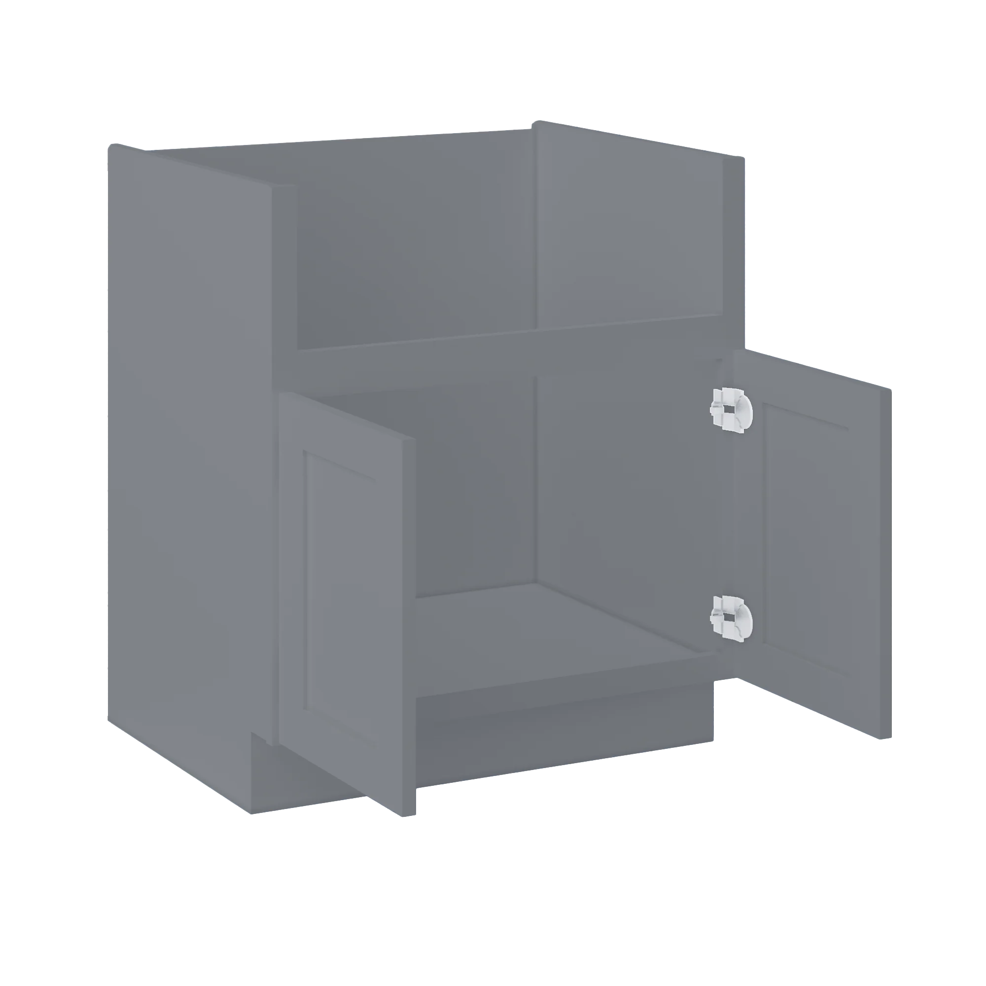 Farmhouse Sink Base Cabinet SBF30Colonial Gray LessCare 30 in. width - Image 4