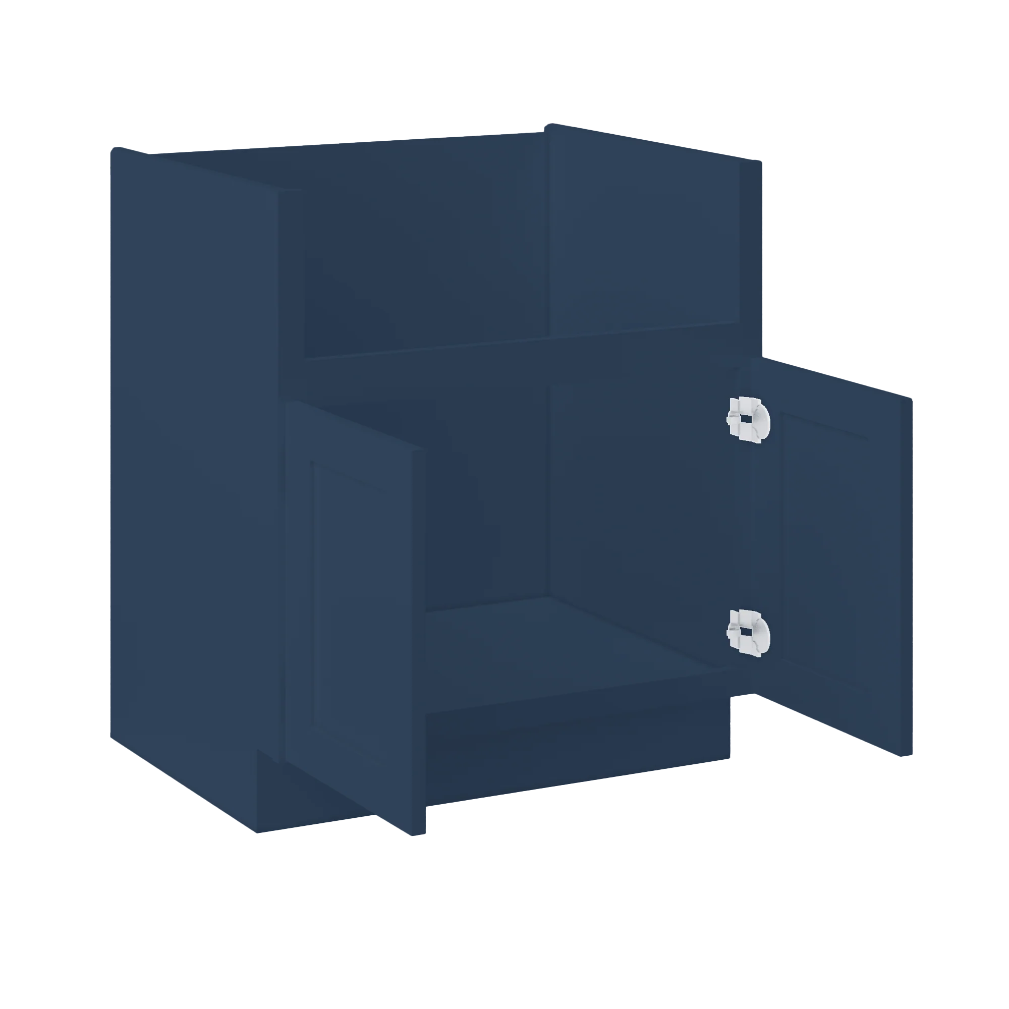 Farmhouse Sink Base Cabinet SBF30 Danbury Blue LessCare 30 in. width - Image 4