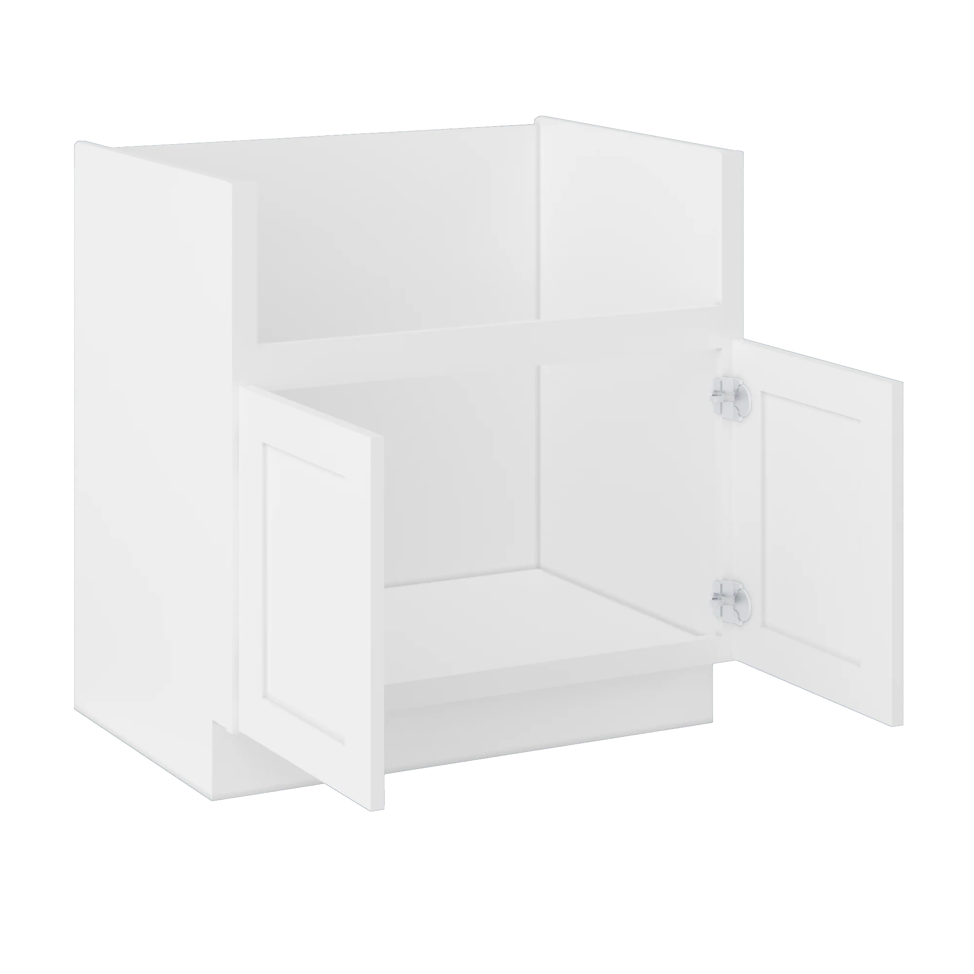 Farmhouse Sink Base Cabinet SBF33 Alpina White LessCare 33 in. width - Image 4