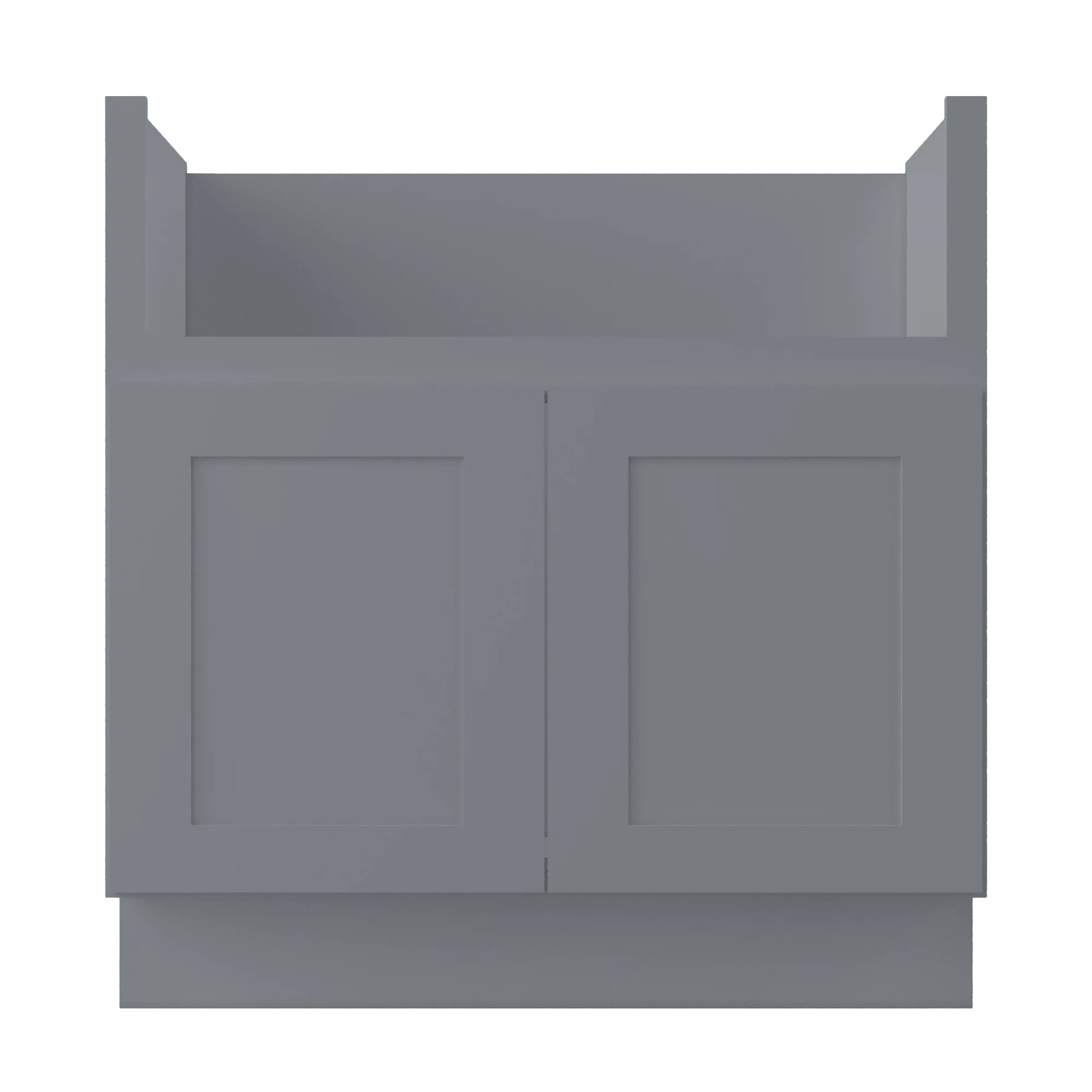 Farmhouse Sink Base Cabinet SBF33 Colonial Gray LessCare 33 in. width - Image 3