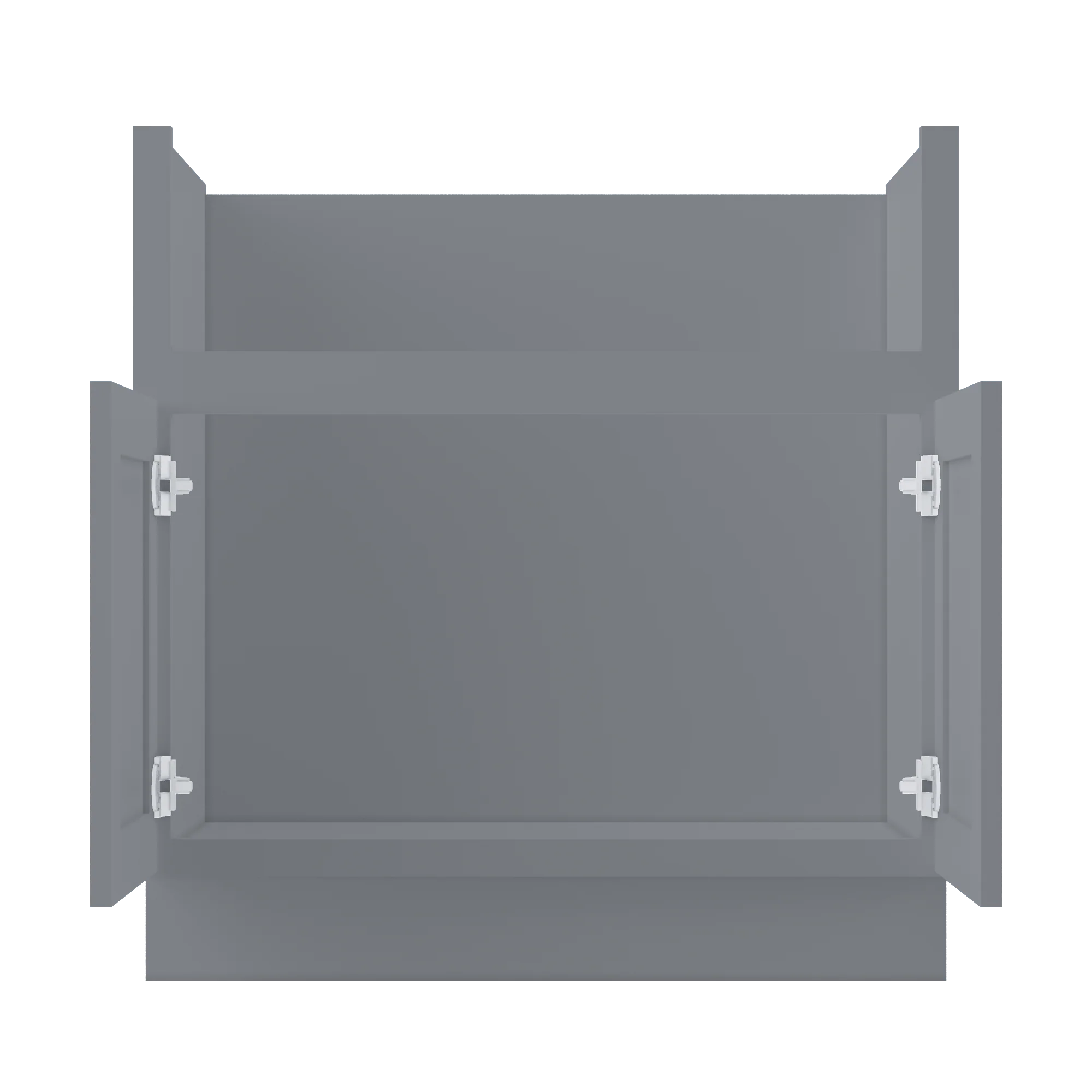 Farmhouse Sink Base Cabinet SBF33 Colonial Gray LessCare 33 in. width - Image 5